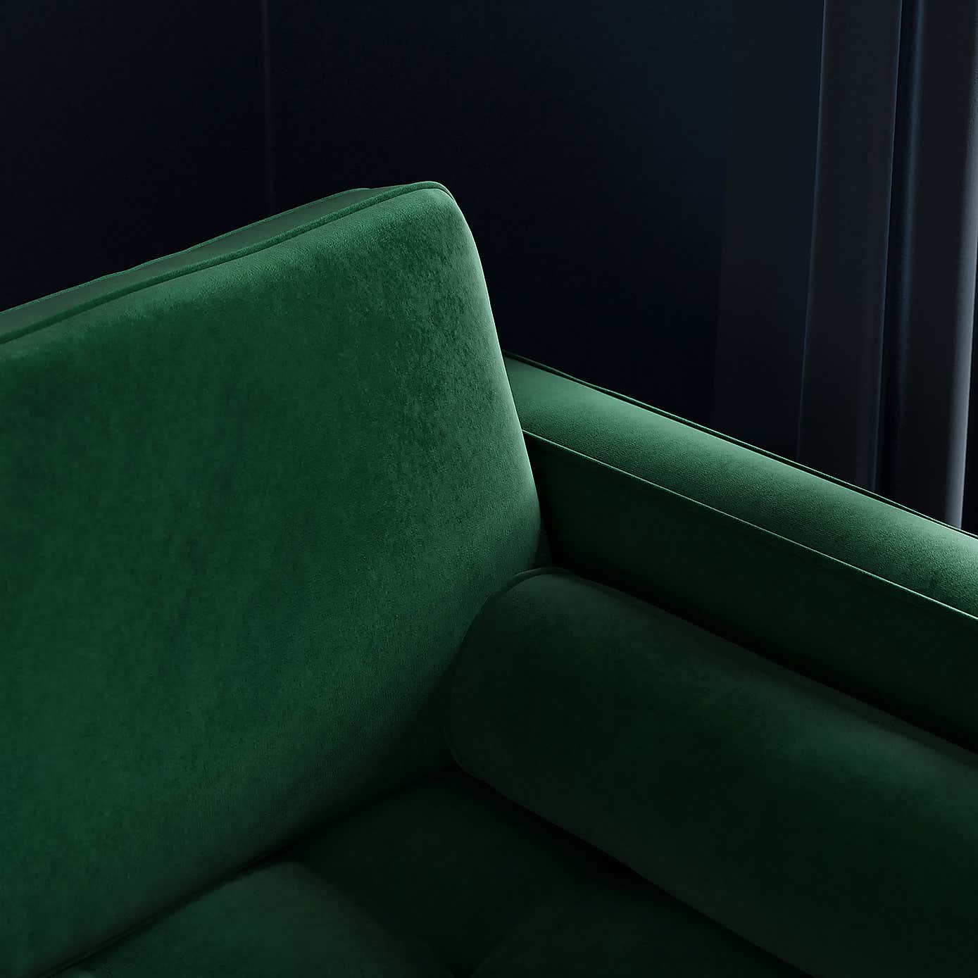 Zoe Velvet Left Hand Corner Sofa