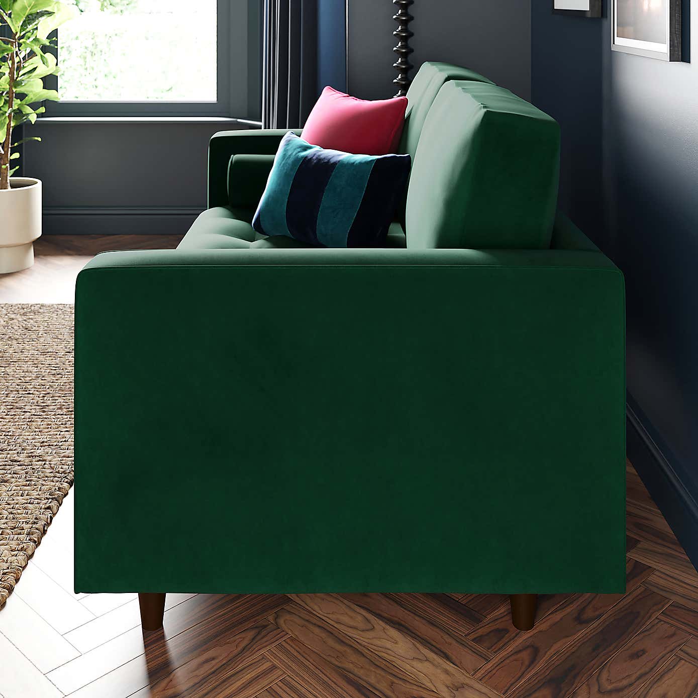 Zoe Velvet 2 Seater Sofa