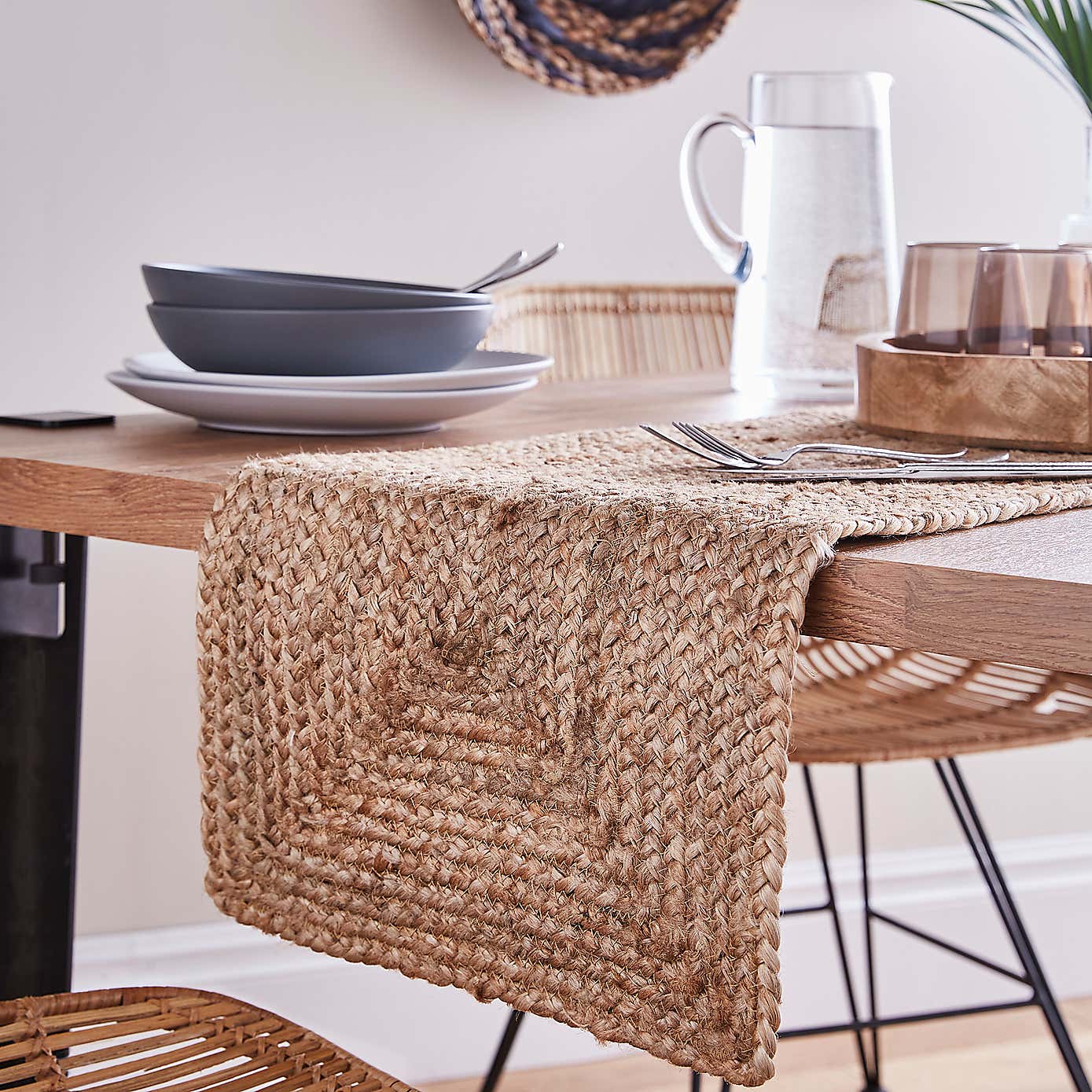 Jute Table Runner 178cm