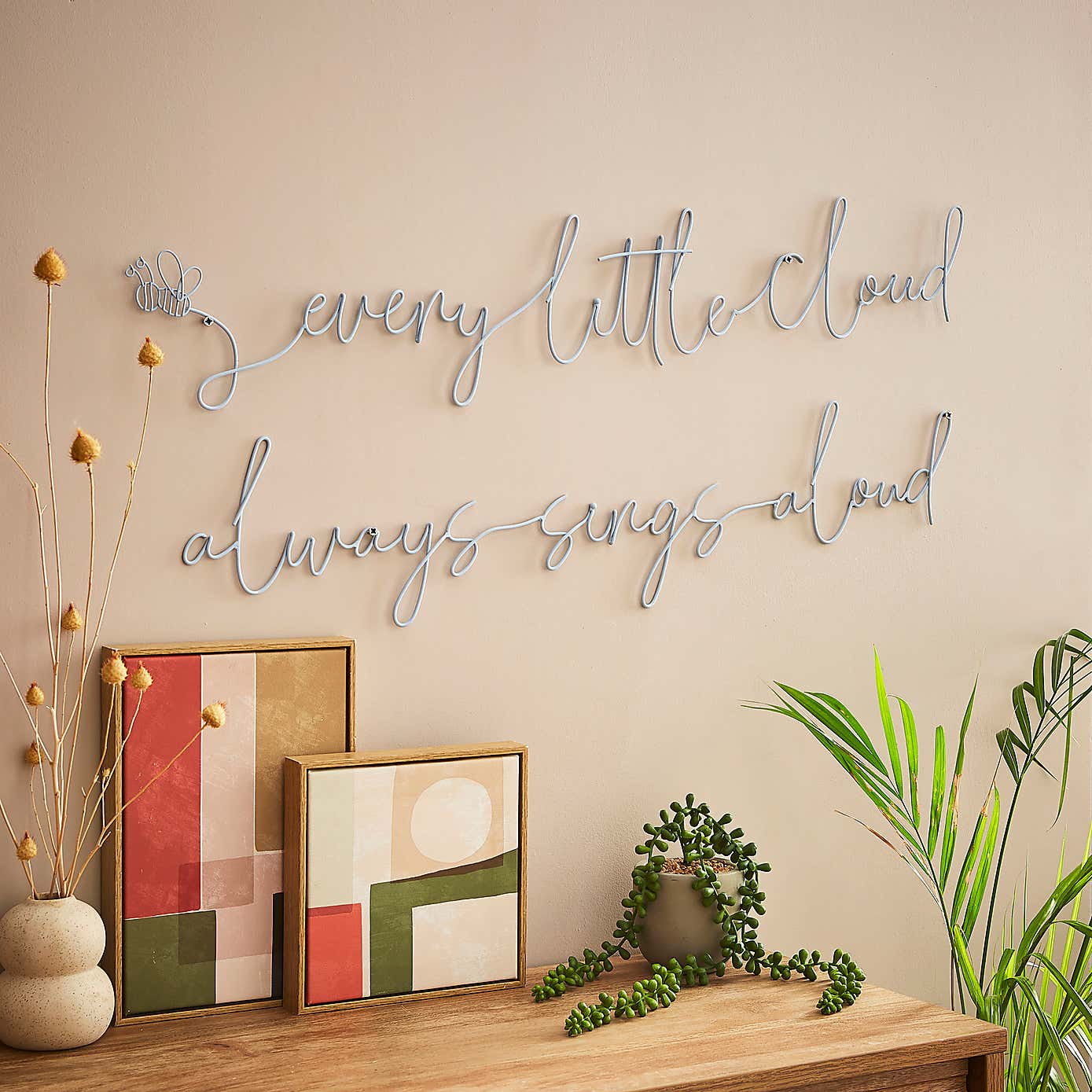 Winnie the Pooh 'Every Cloud' Wire Wall Art