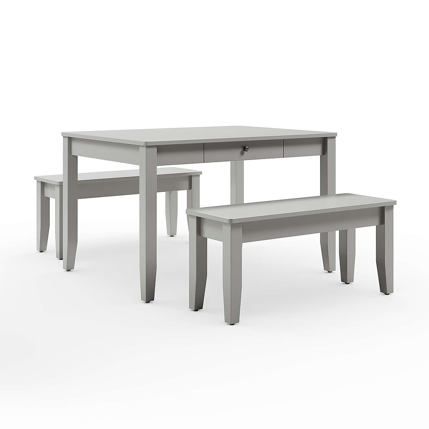 Lynton 4 Seater Dining Table and Bench Set