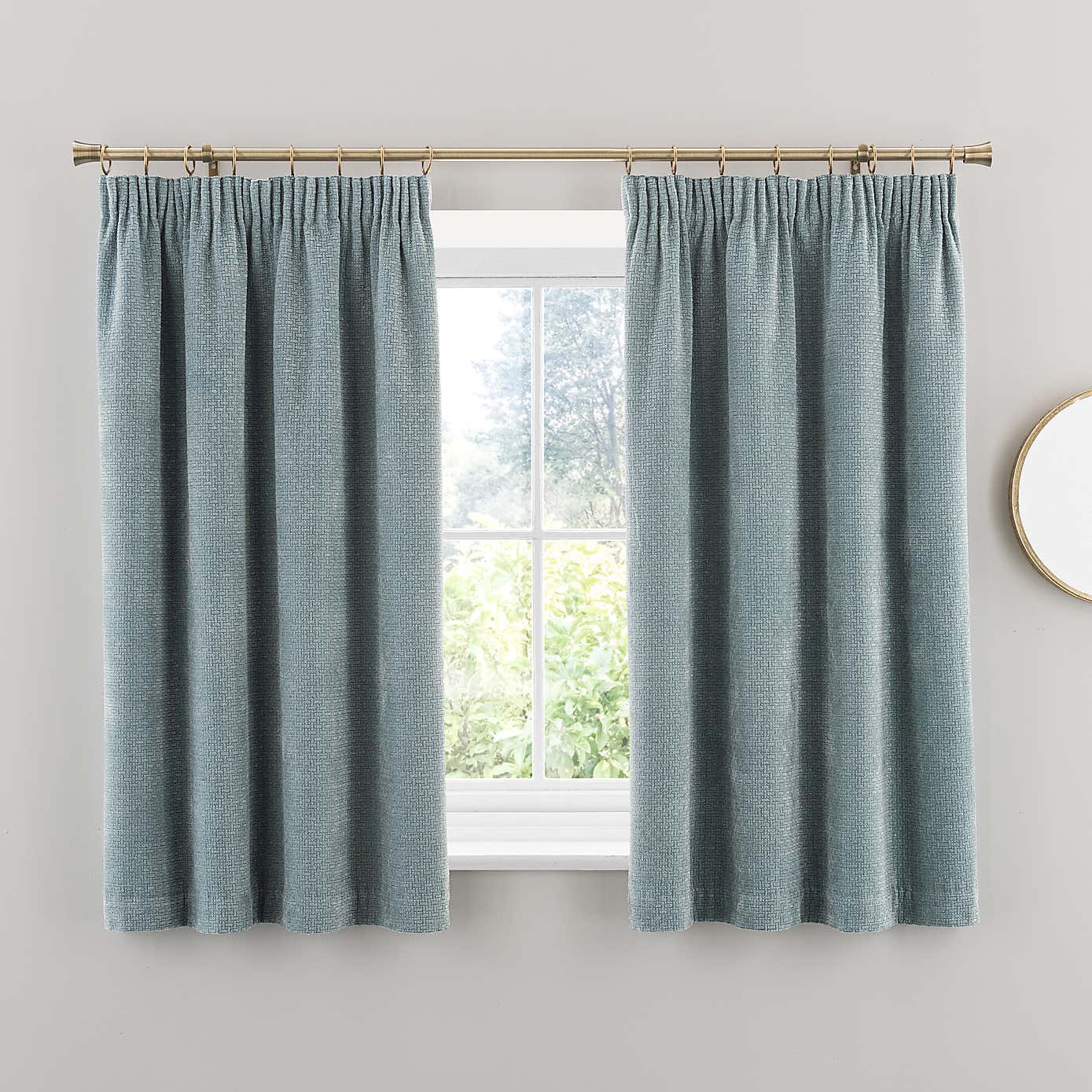 Alayna Chenille Pencil Pleat Curtains