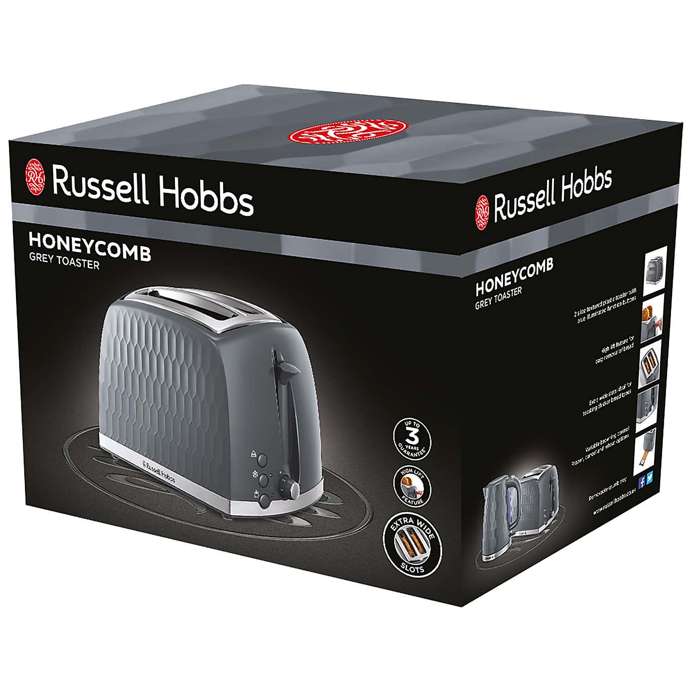 Russell Hobbs Honeycomb 2 Slice Toaster