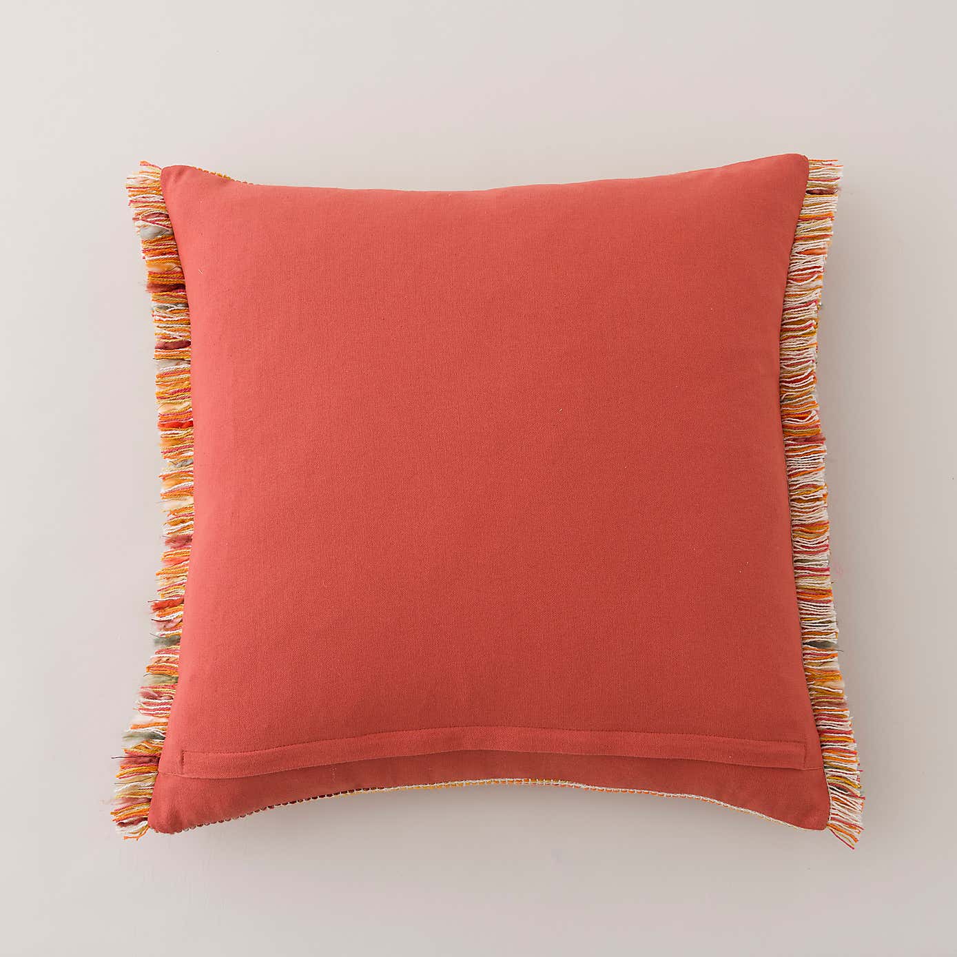 Ava Flat Weave Cotton Square Cushion