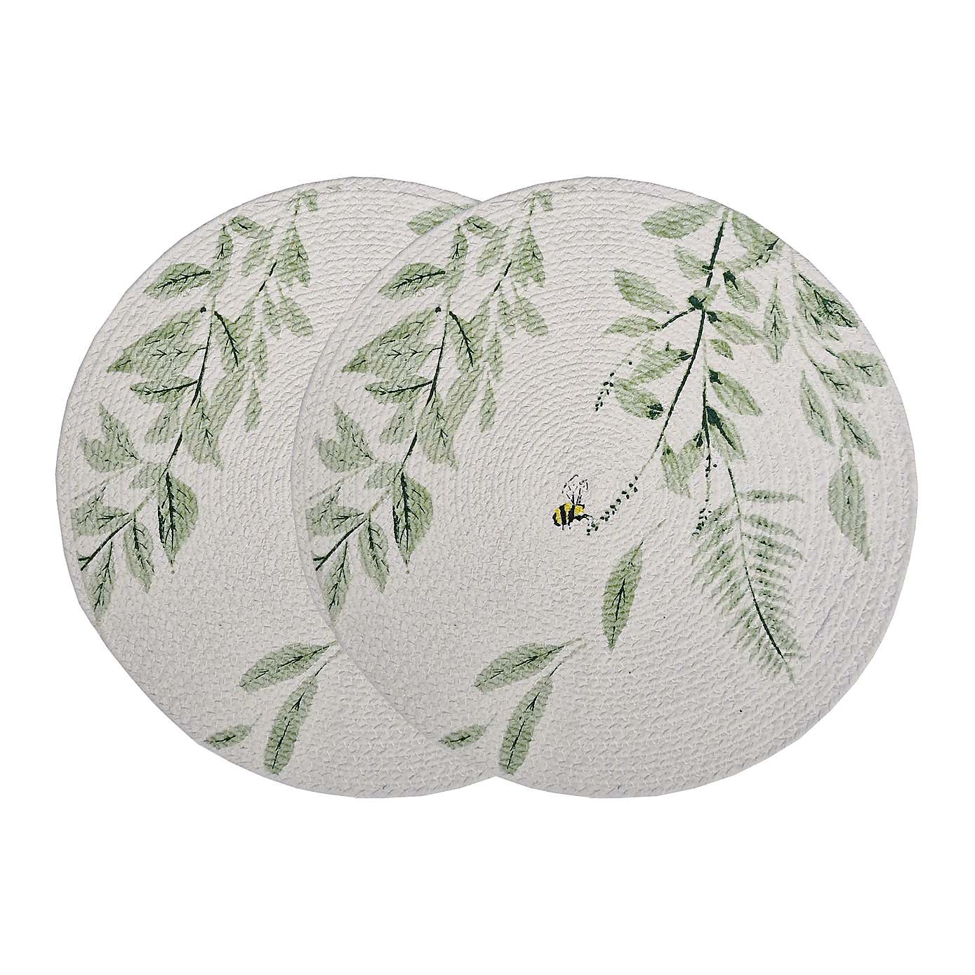 Willow Trail Set of 2 Sage Placemats