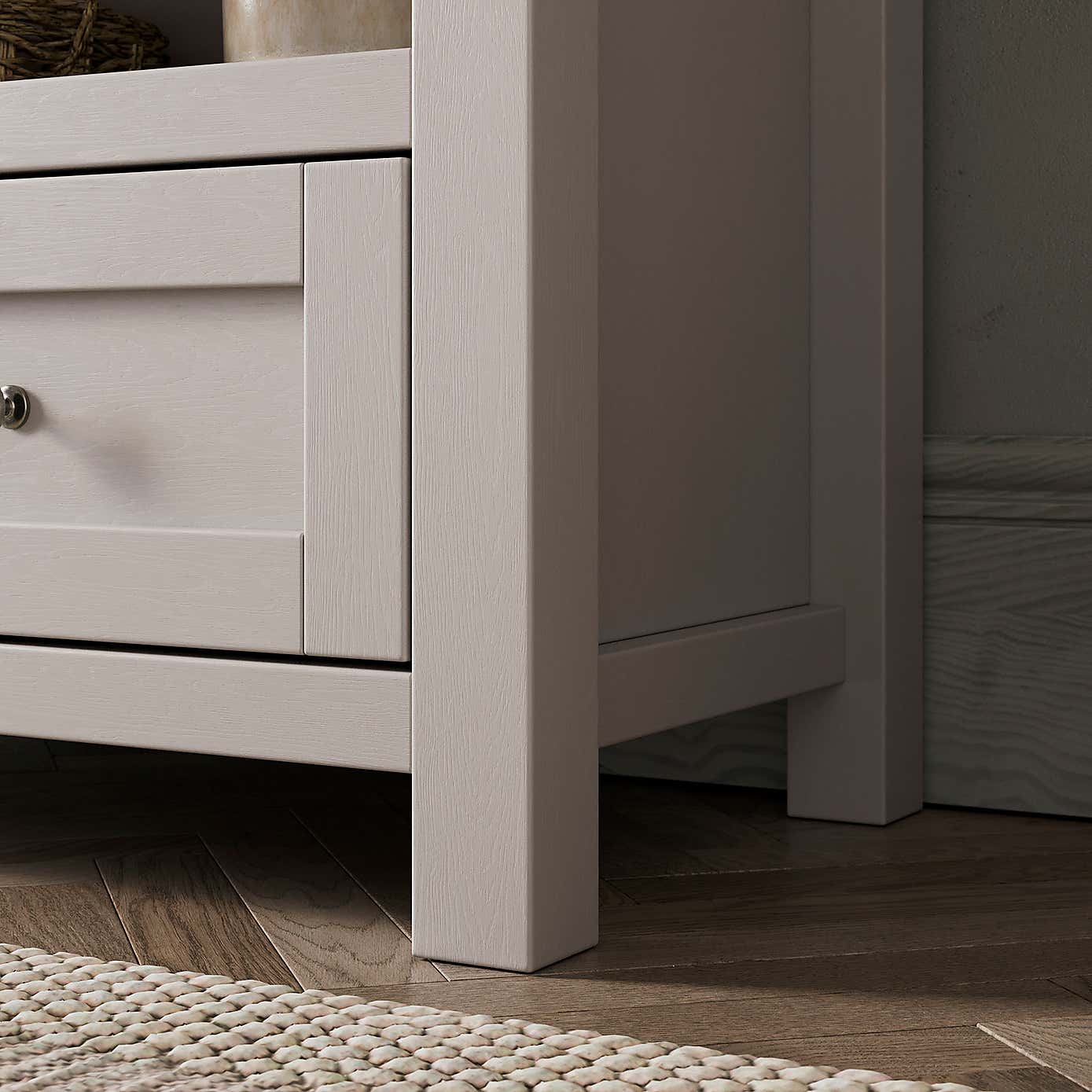 Olney Low Bookcase, Stone