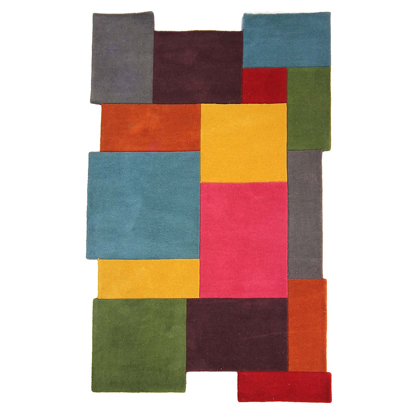Abstract Collage Rug