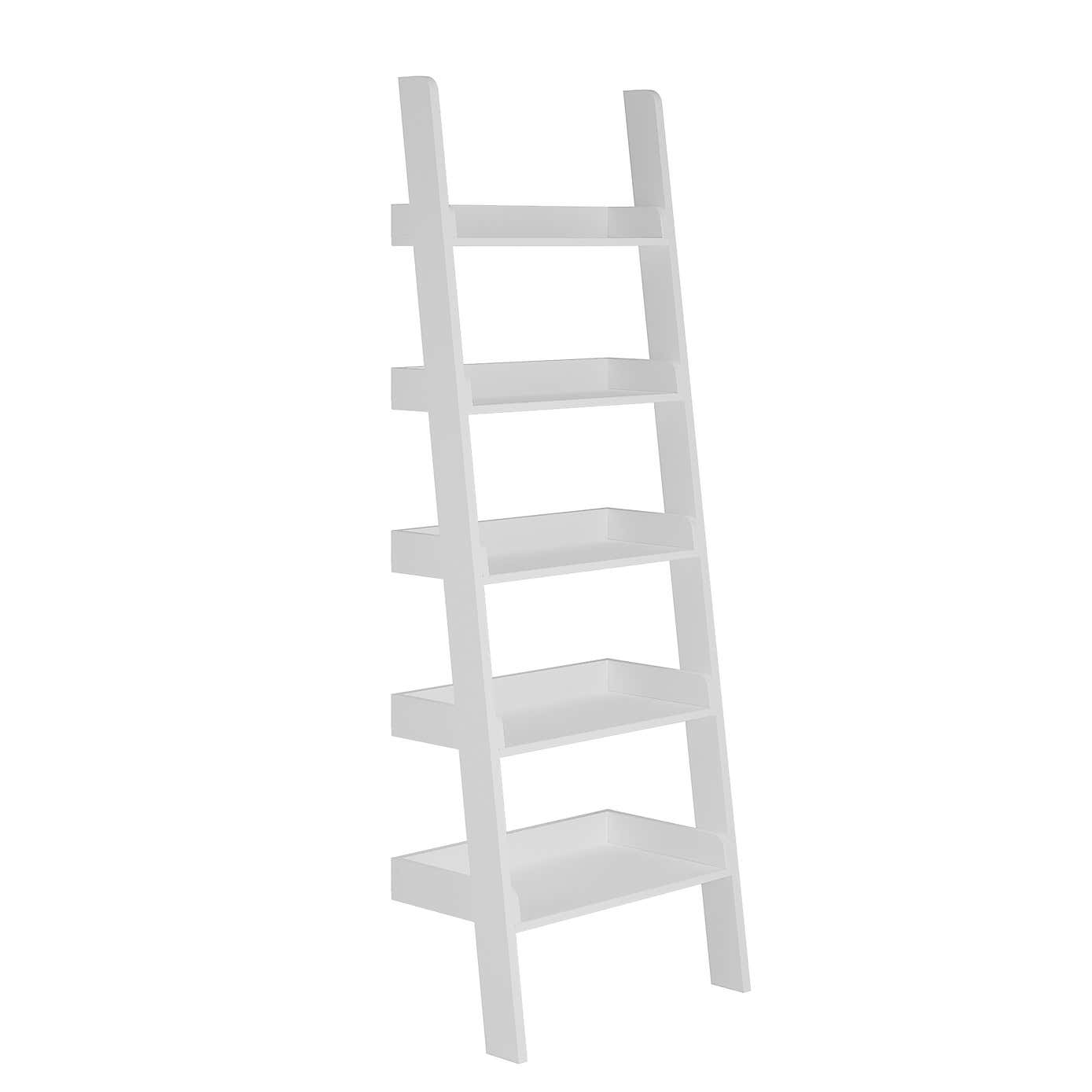 Lynton White Ladder Bookcase