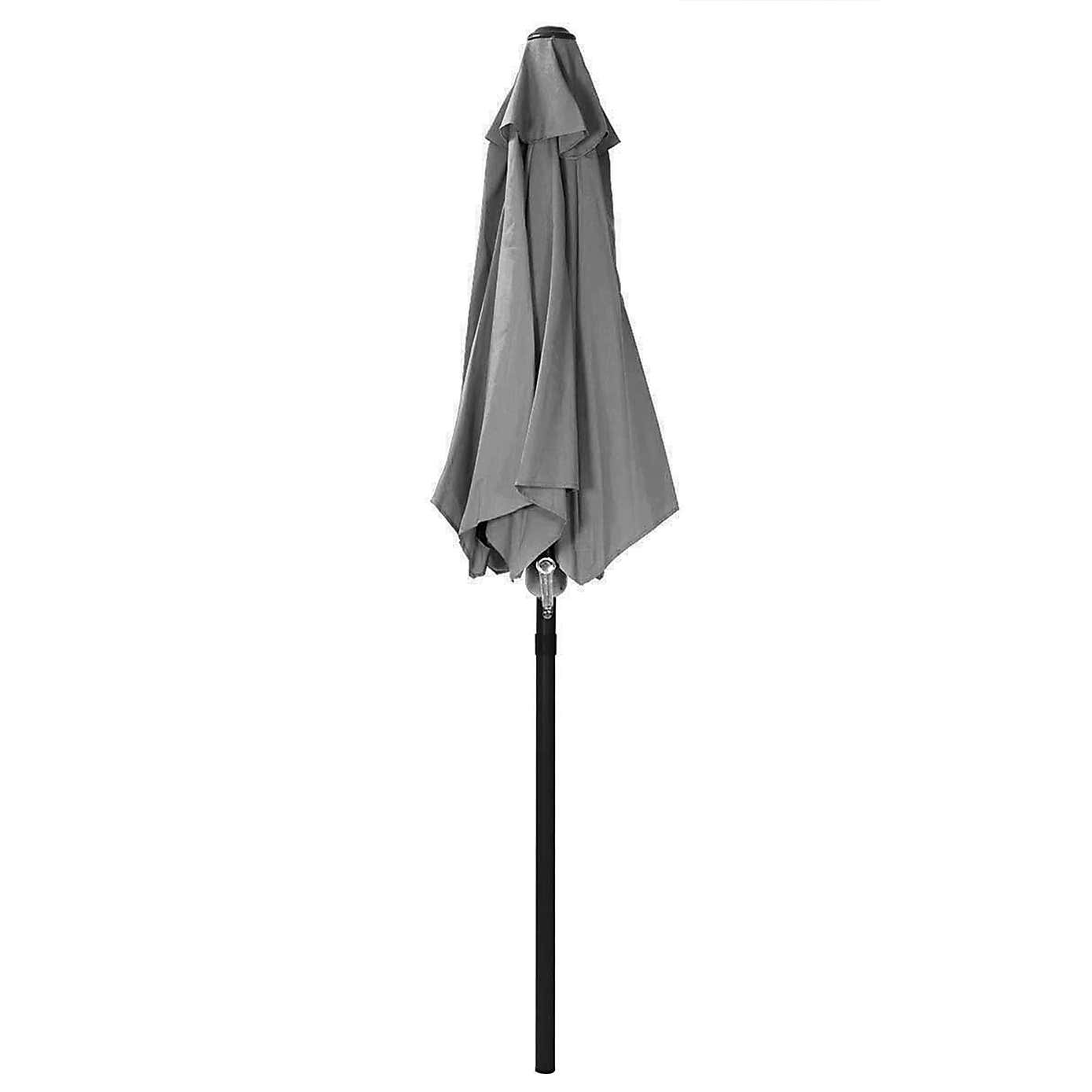 Charles Bentley Grey 2m Parasol With Crank