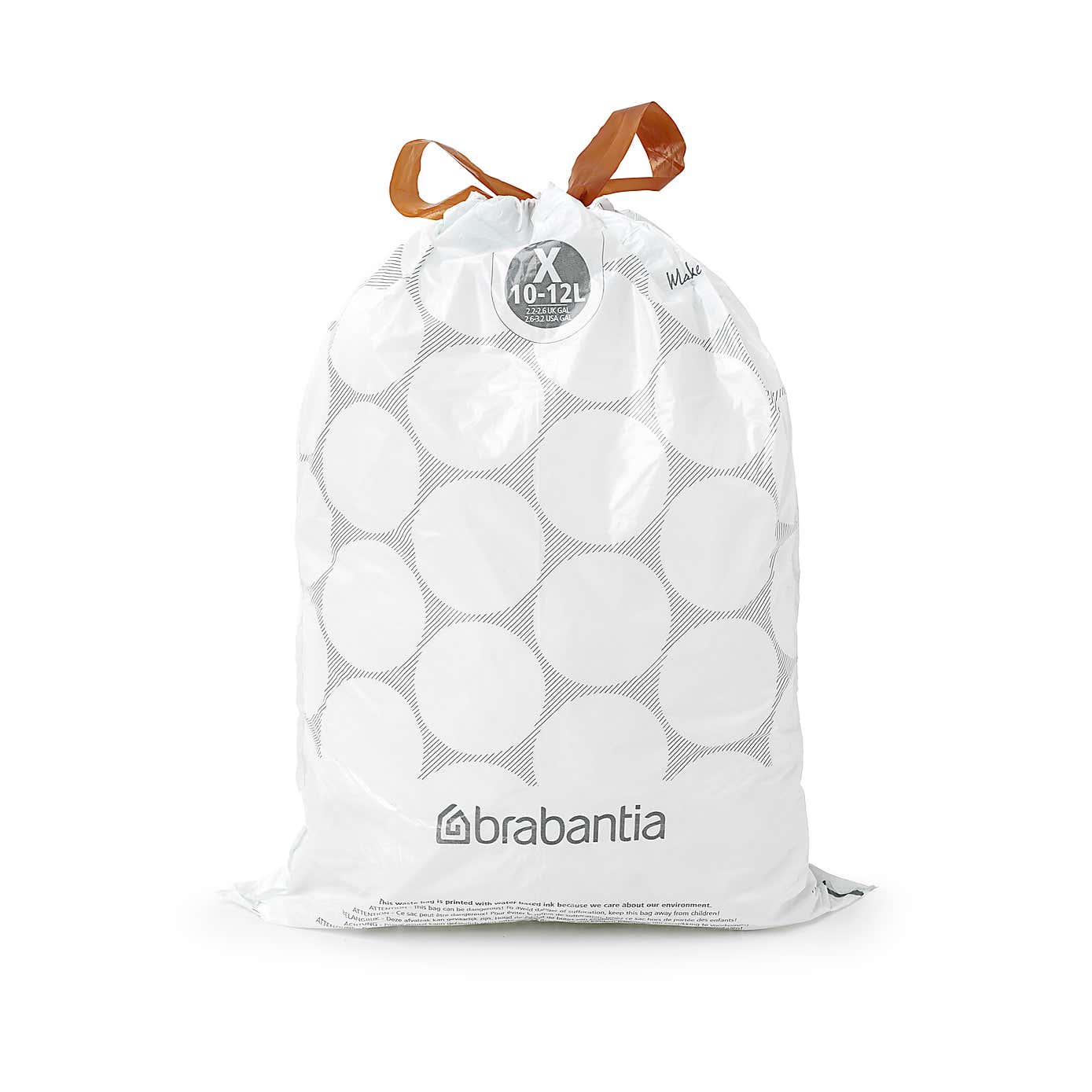 Brabantia PerfectFit Pack of 20 Size X 10-12 Litre Bin Bags