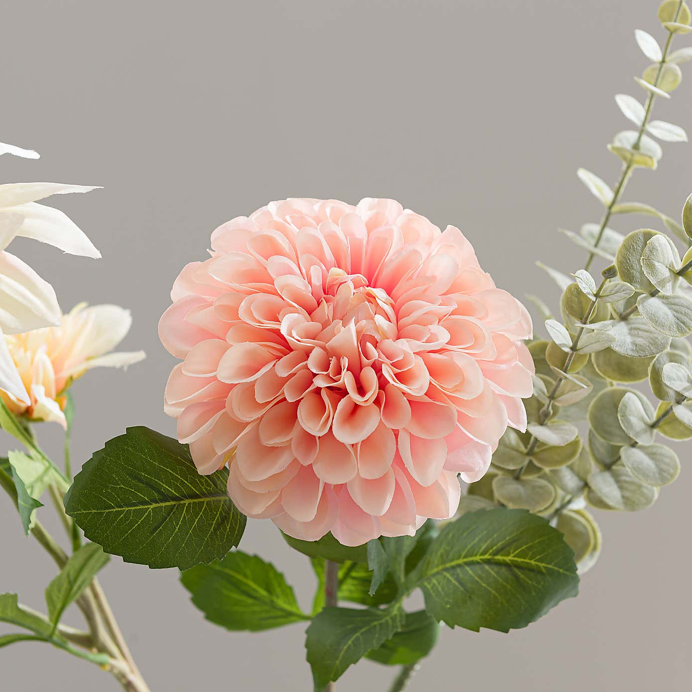Artificial Peach Dahlia Letterbox Bouquet