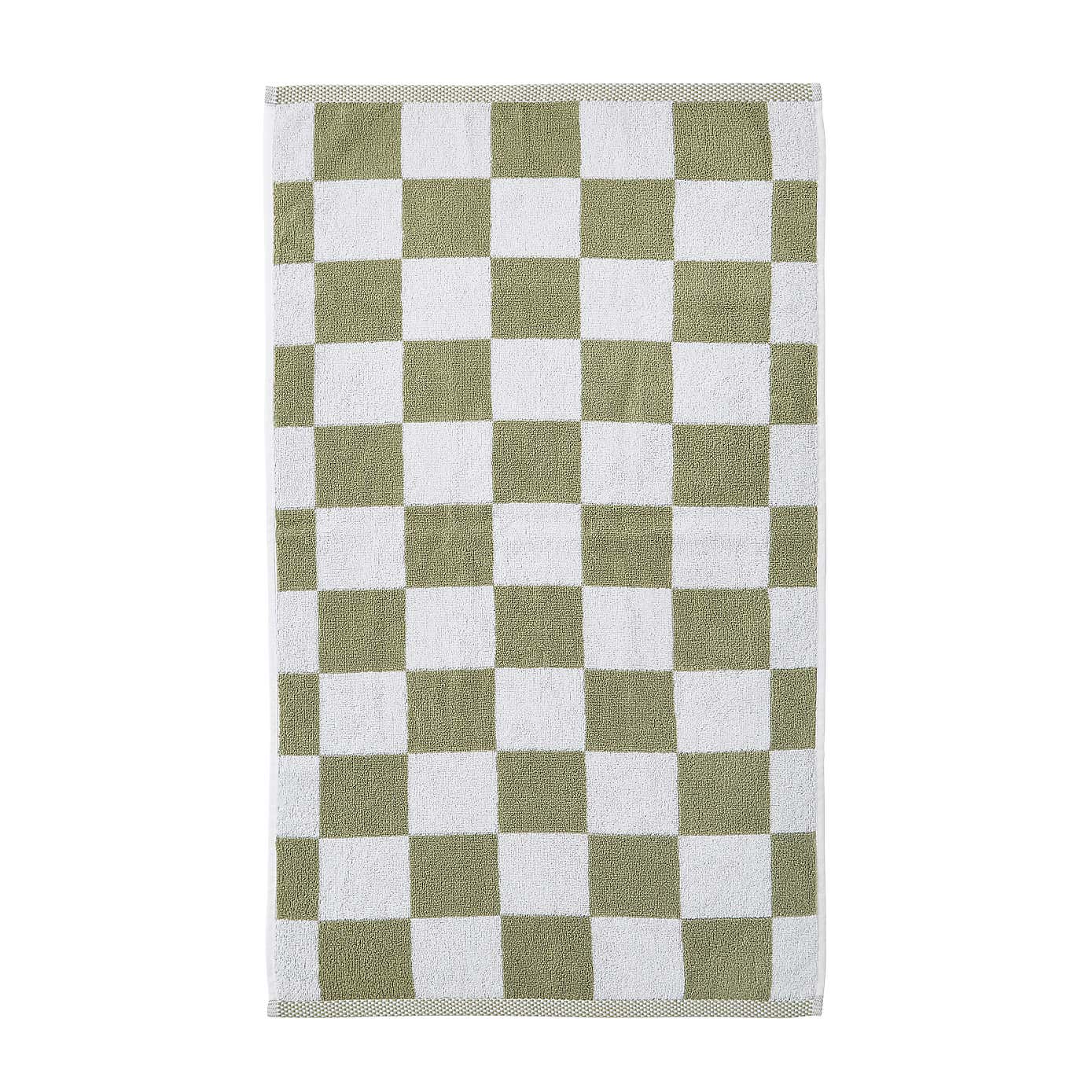 Checkerboard Cotton Towel