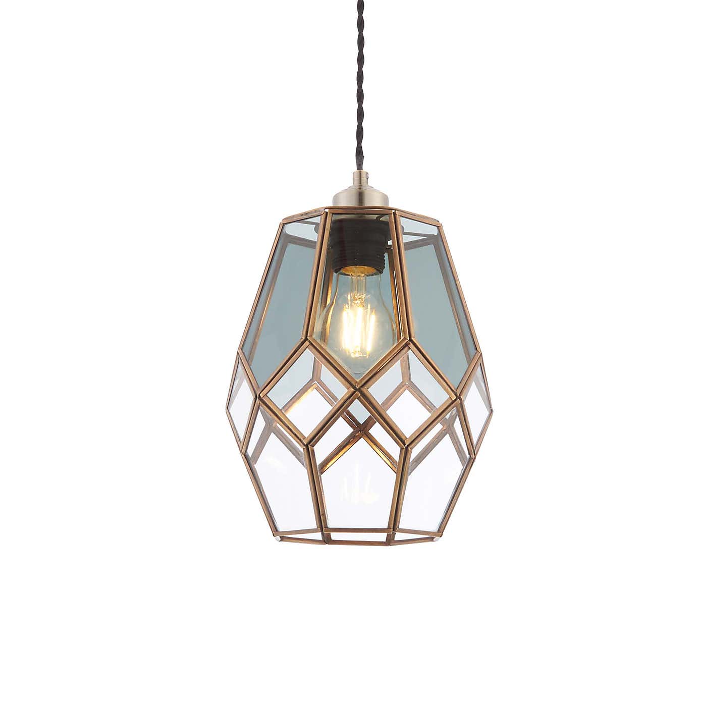 Vogue Eacham 1 Light Pendant Ceiling Fitting