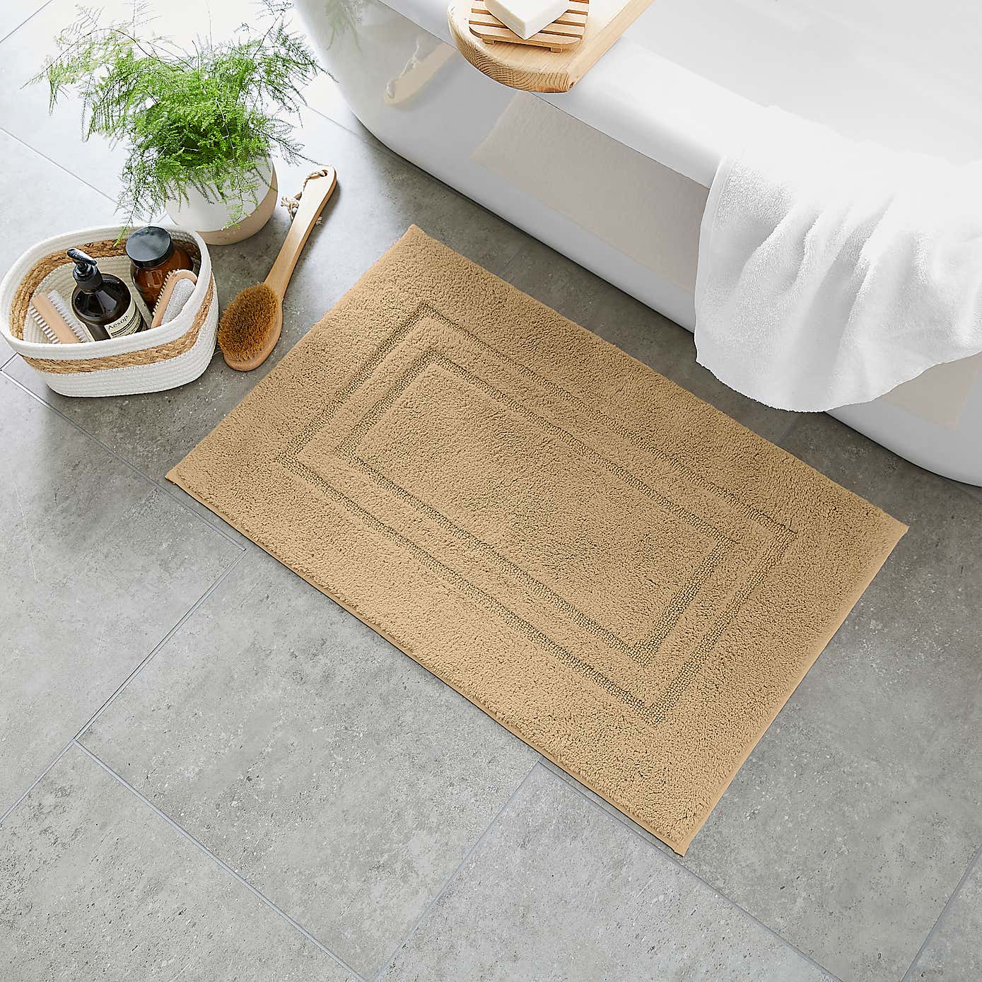 Luxury Cotton Bath Mat
