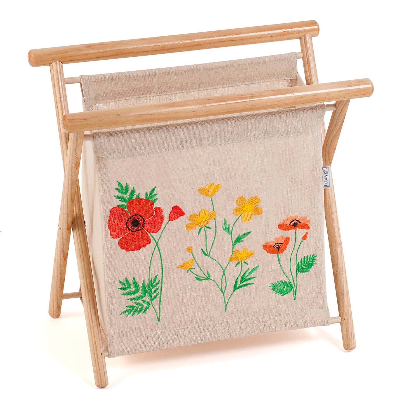 Wild Flowers Knitting Red Storage
