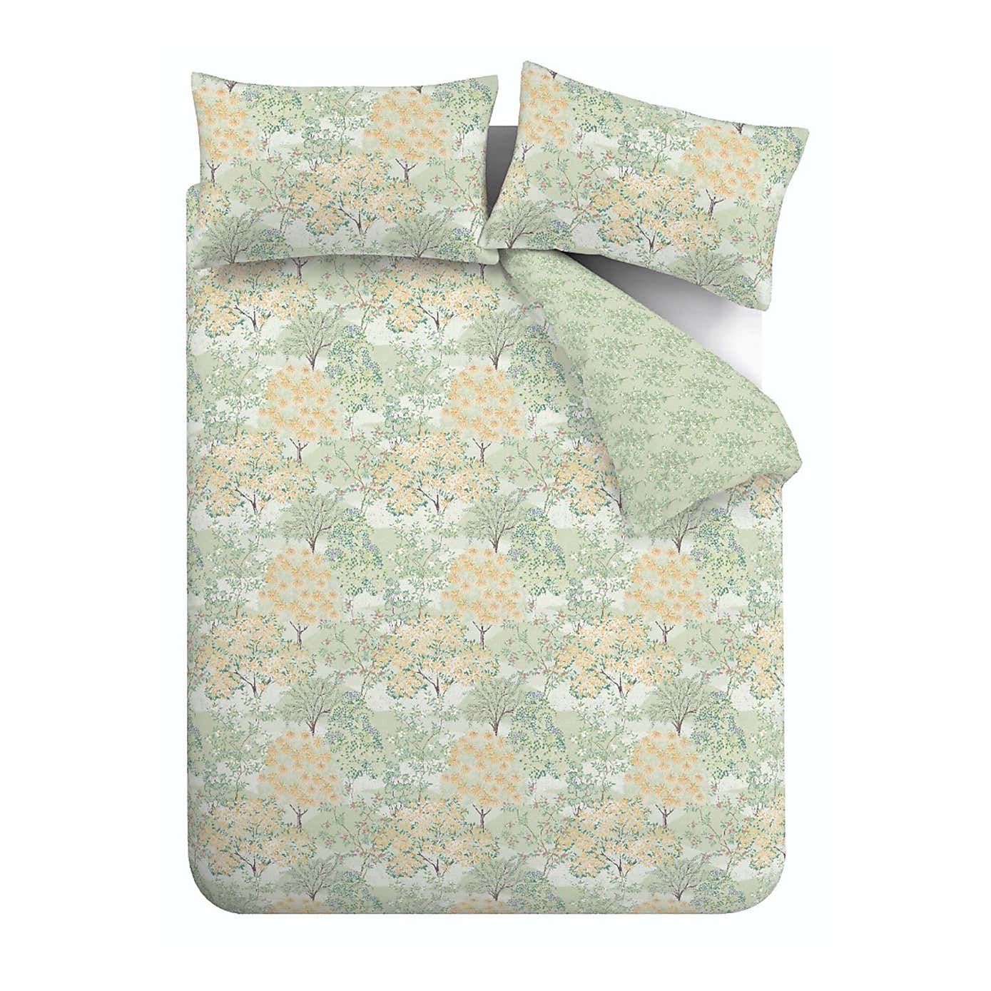 Catherine Lansfield Forest Bloom Reversible Duvet Cover & Pillowcase Set
