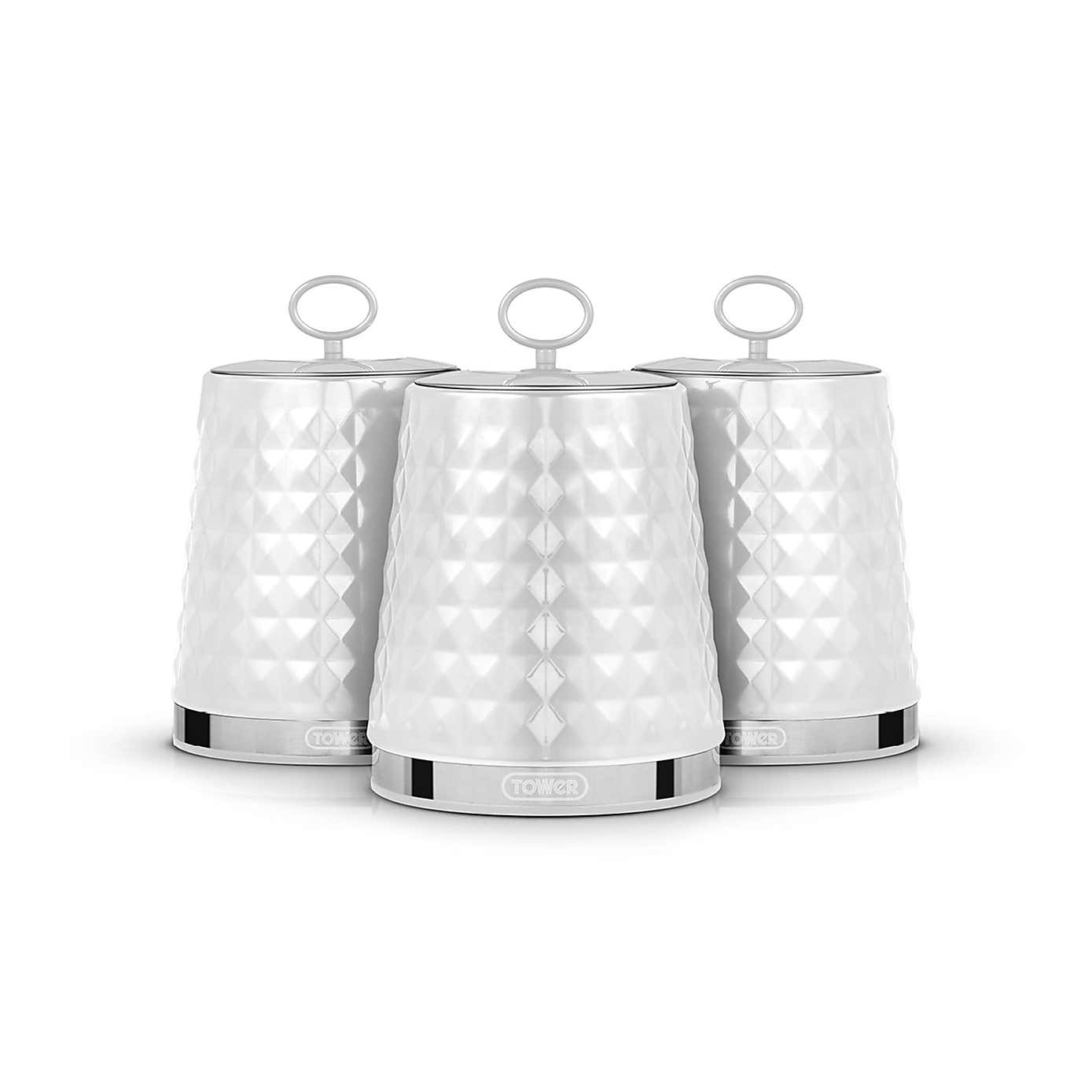 TOWER Solitaire Set of 3 Canisters
