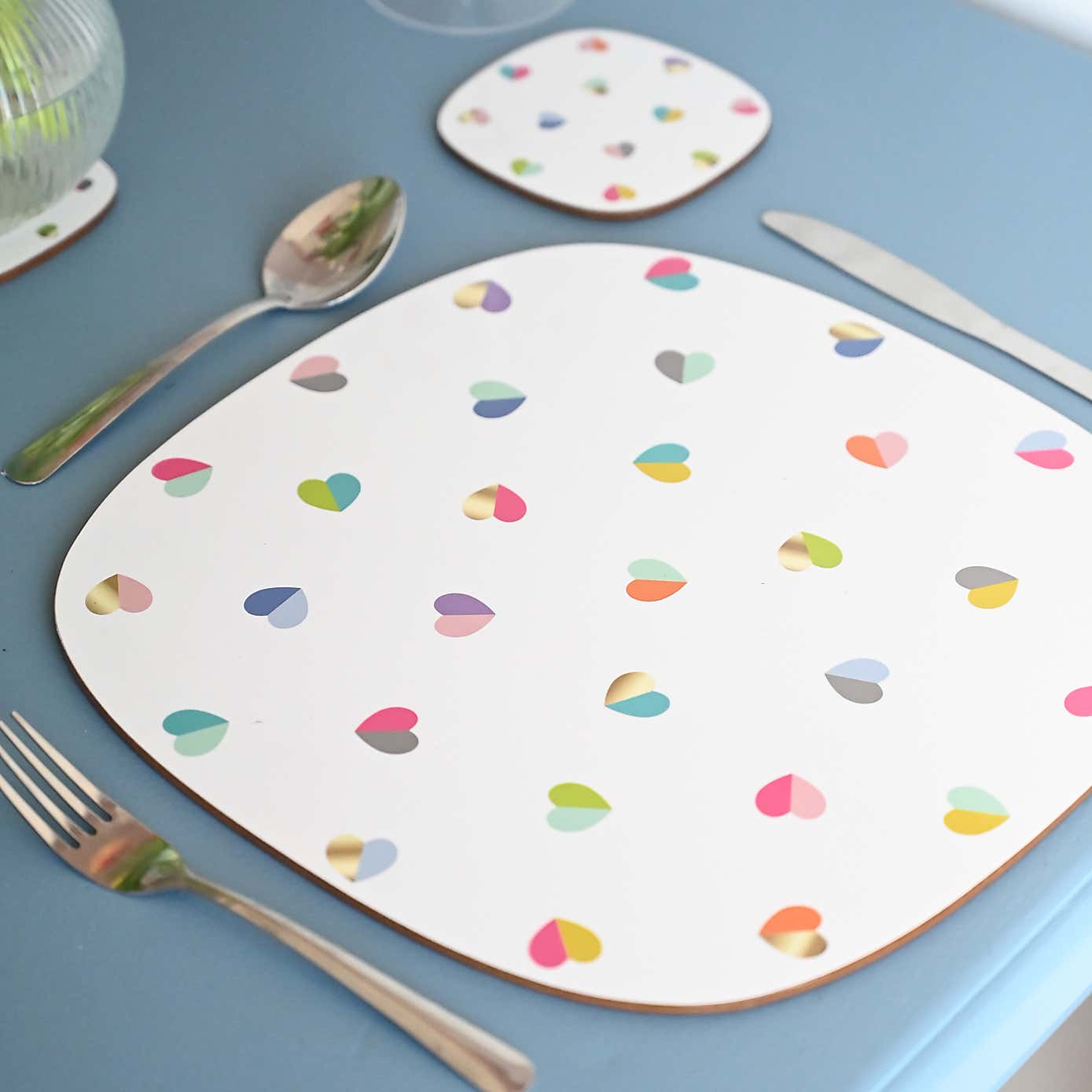 Mini Confetti Set of 4 Placemats in Drawer Gift Box