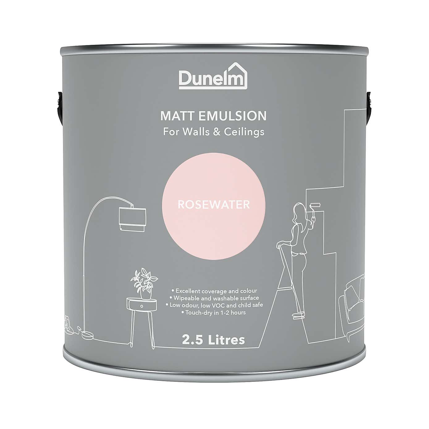 Dunelm Rose Water Matt Emulsion Paint