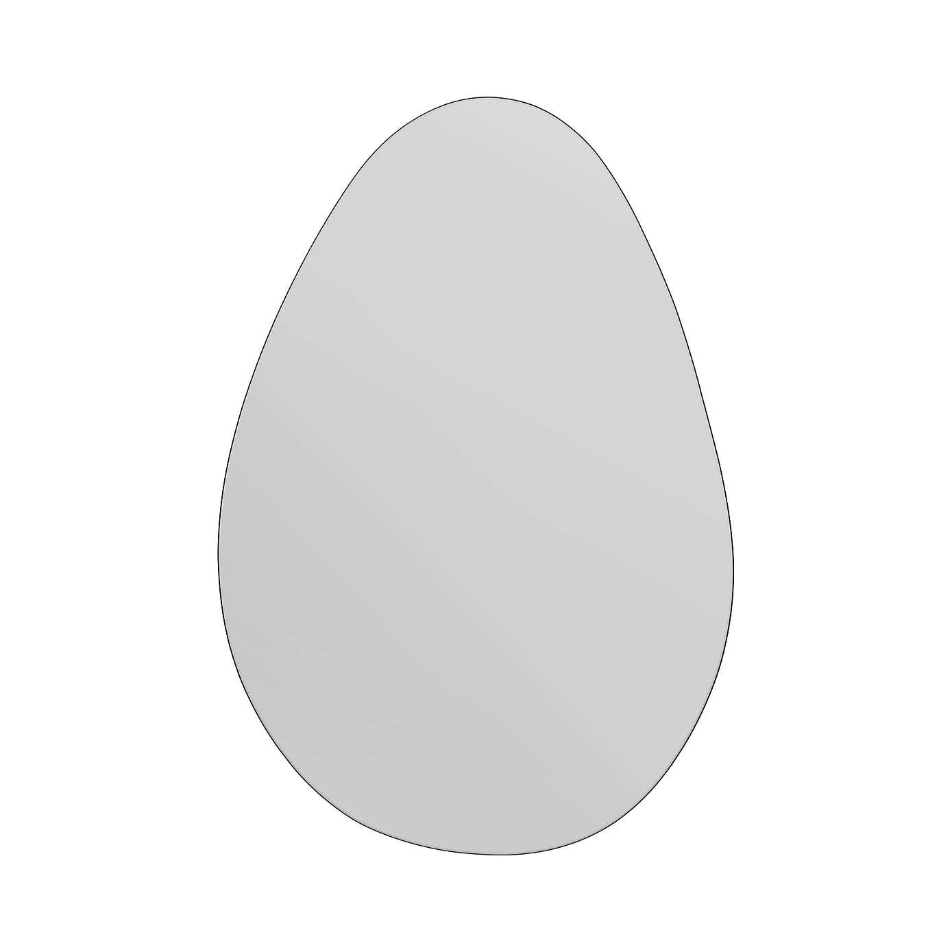 Lapillus Frameless Pebble Wall Mirror