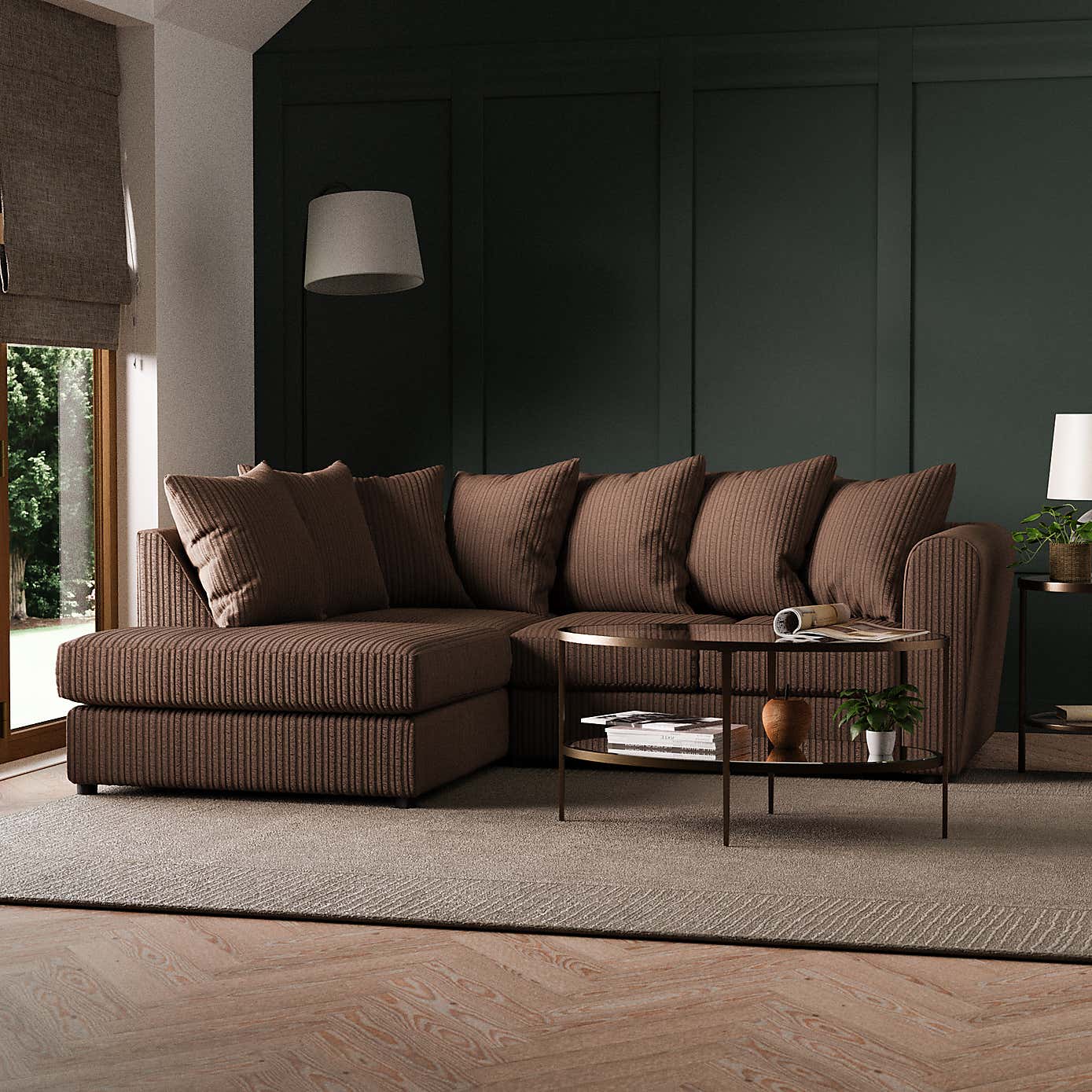 Blake Jumbo Cord Right Hand Corner Sofa