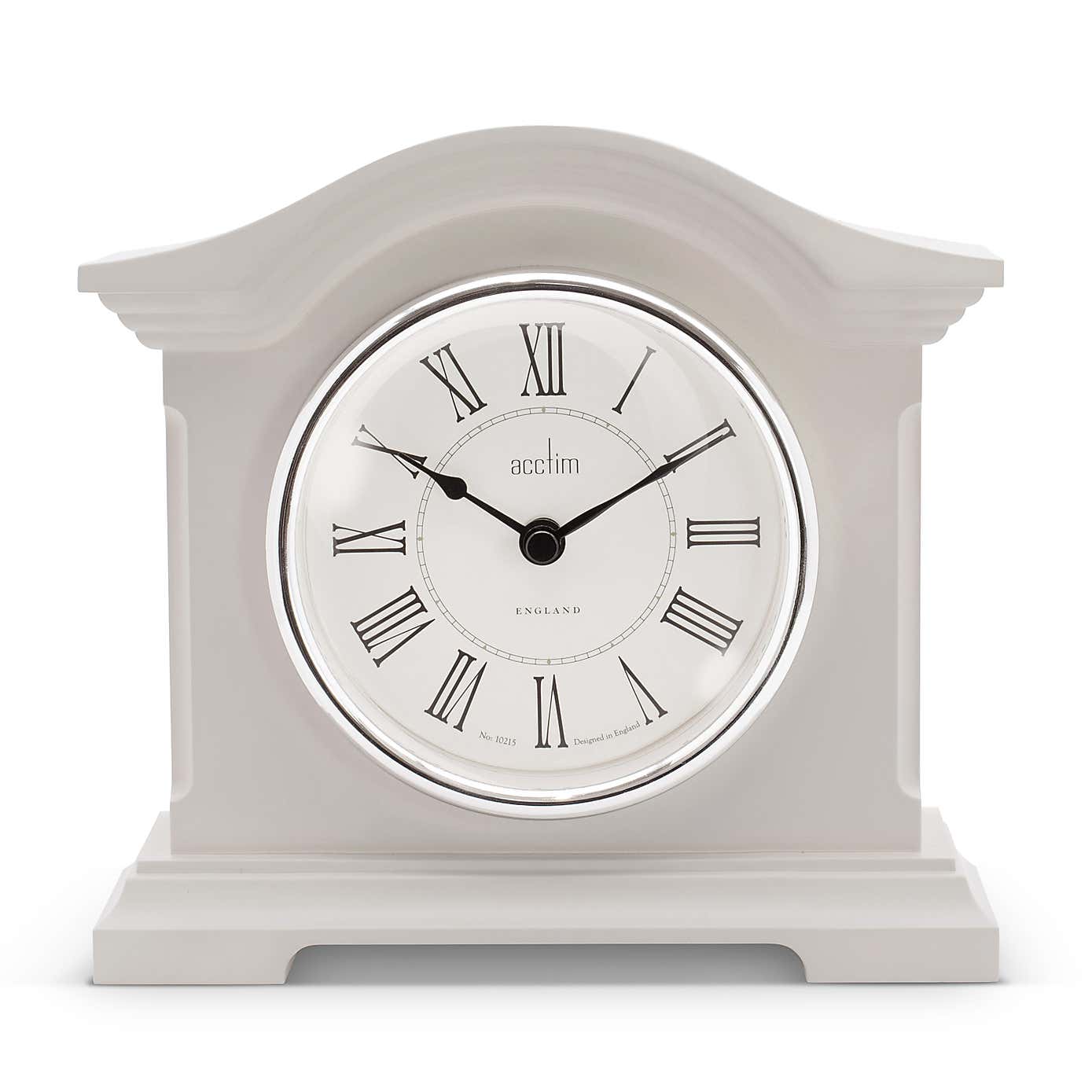 Acctim Cliffburn Taupe Mantel Clock