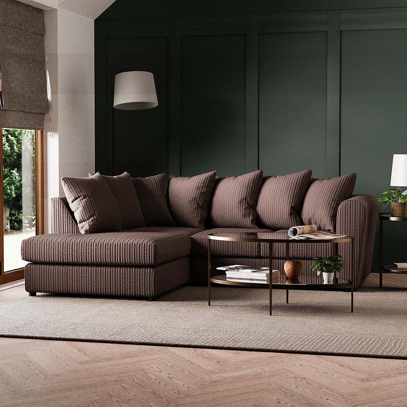 Blake Jumbo Cord Right Hand Corner Sofa