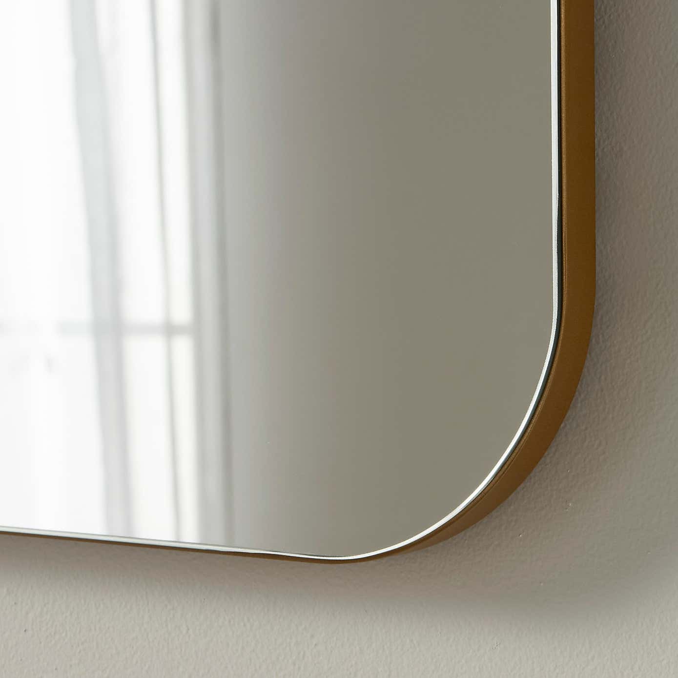 Yearn Soho Curved Overmantel Wall Mirror