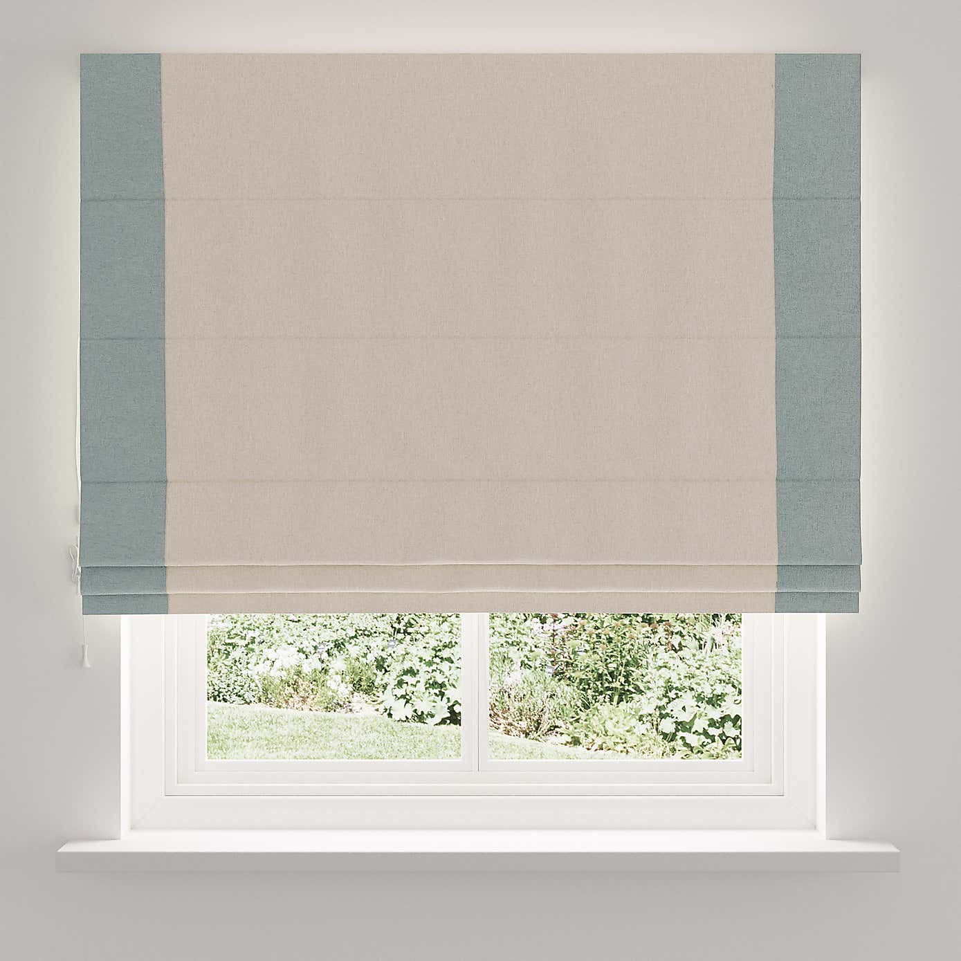 Luna Bordered Blackout Roman Blind