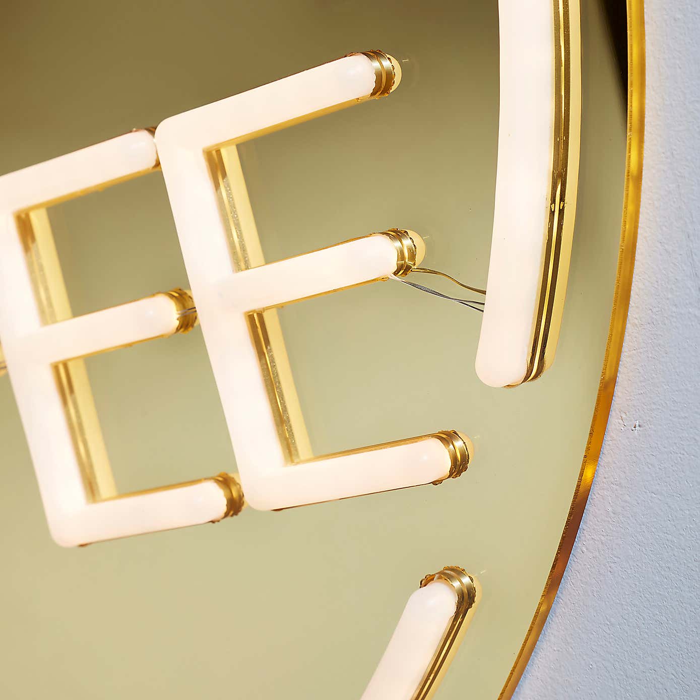 'But First Coffee' Indoor Outdoor Mirrored Neon Sign