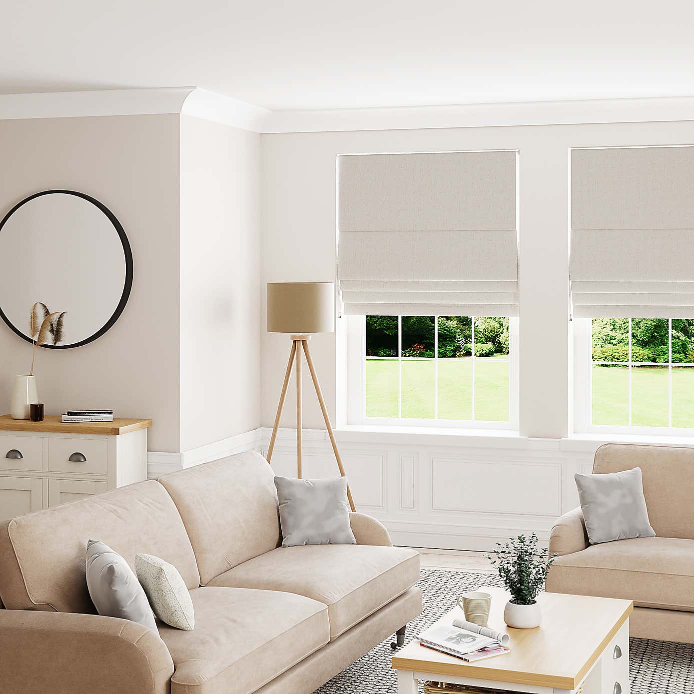 Trimmable Metropolitan Roman Blind