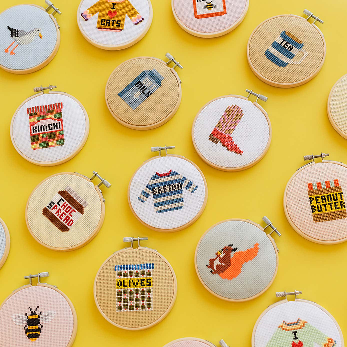 Cotton Clara Kimchi Cross Stitch Kit