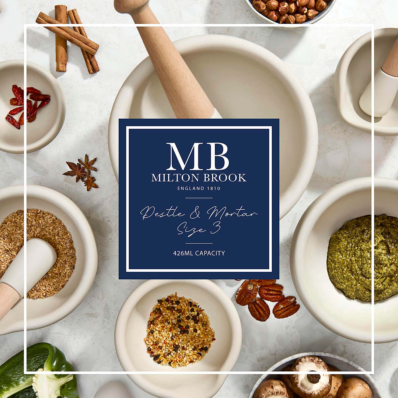 Milton Brook Mortar and Pestle Size 3