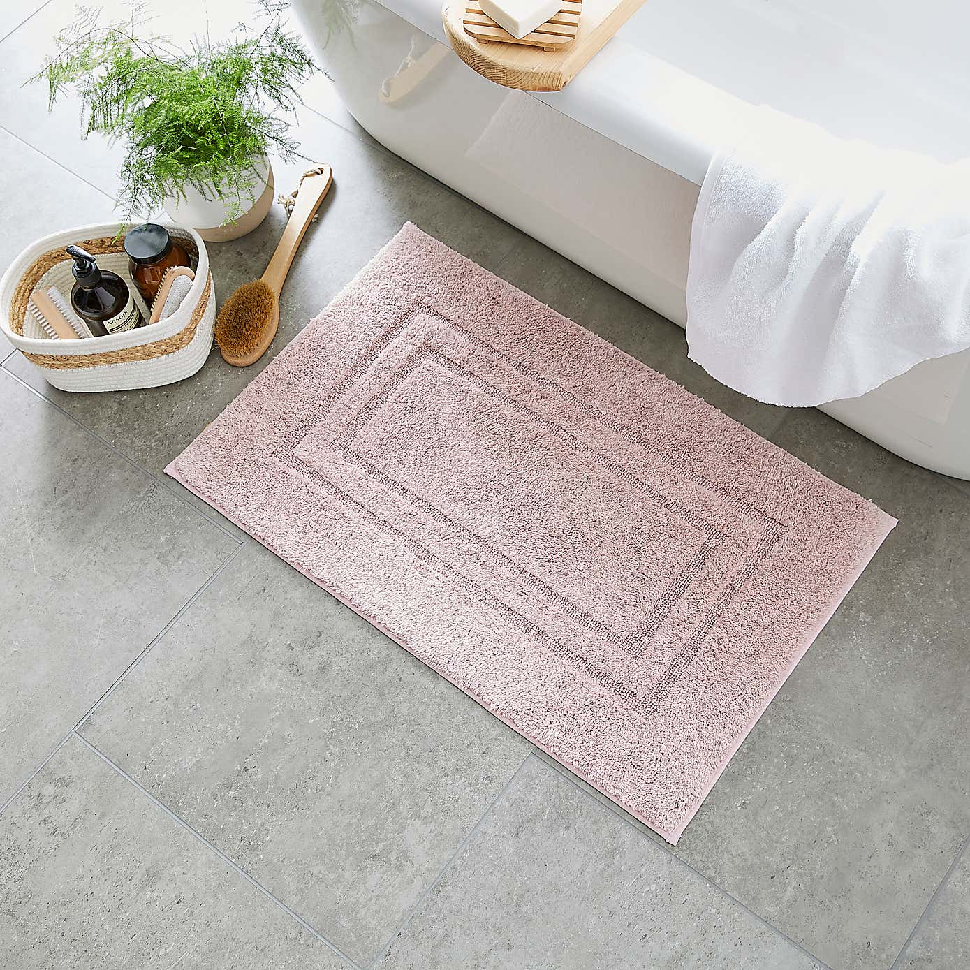Luxury Cotton Bath Mat