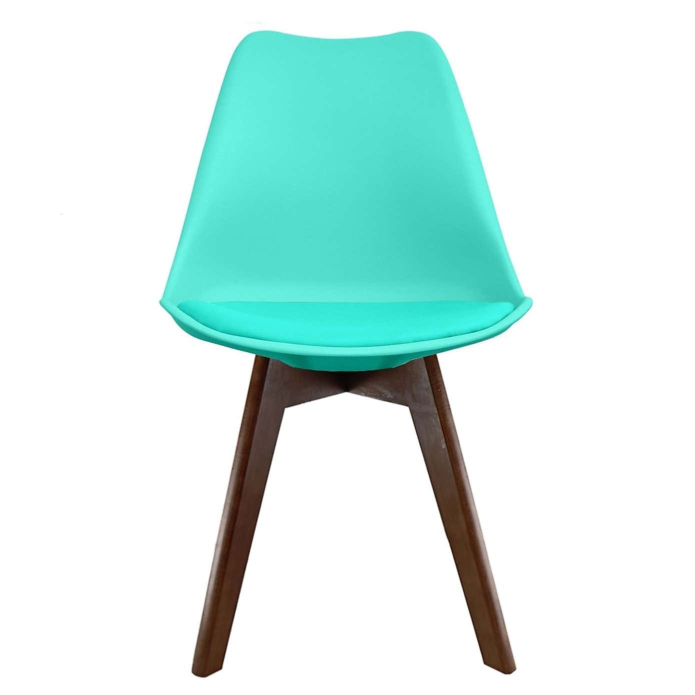 Fusion Living Soho Plastic Dining Chair with Squared Legs