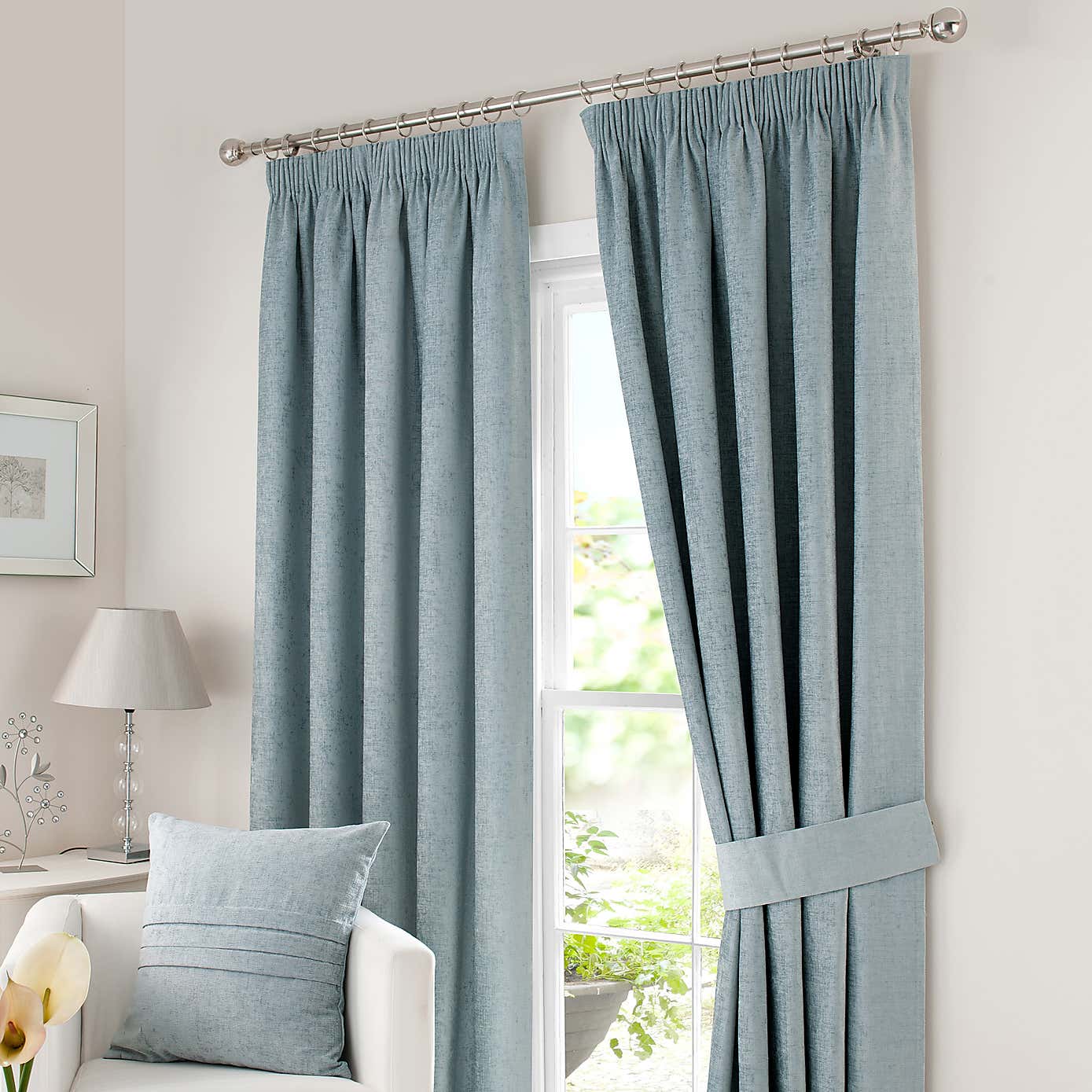 Chenille Pencil Pleat Curtains