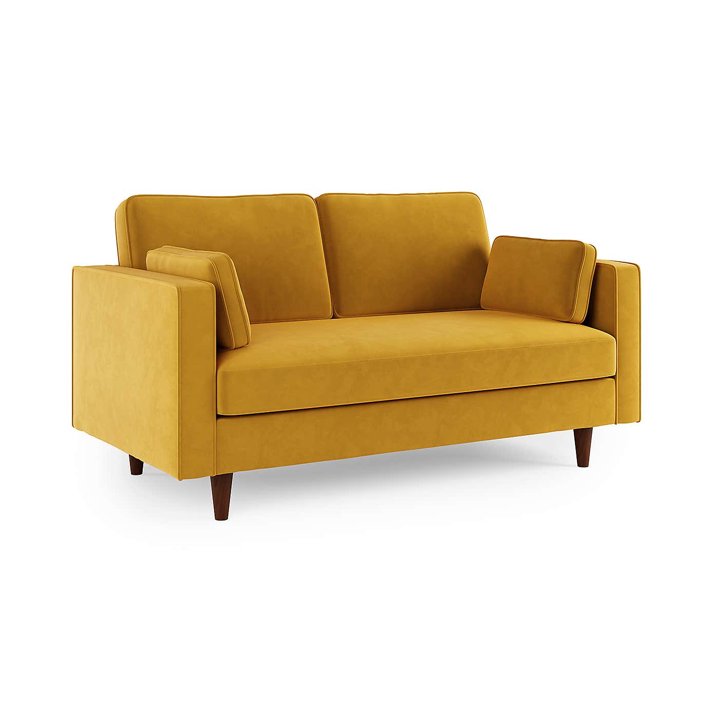 Zoe Plain Velvet 2 Seater Sofa