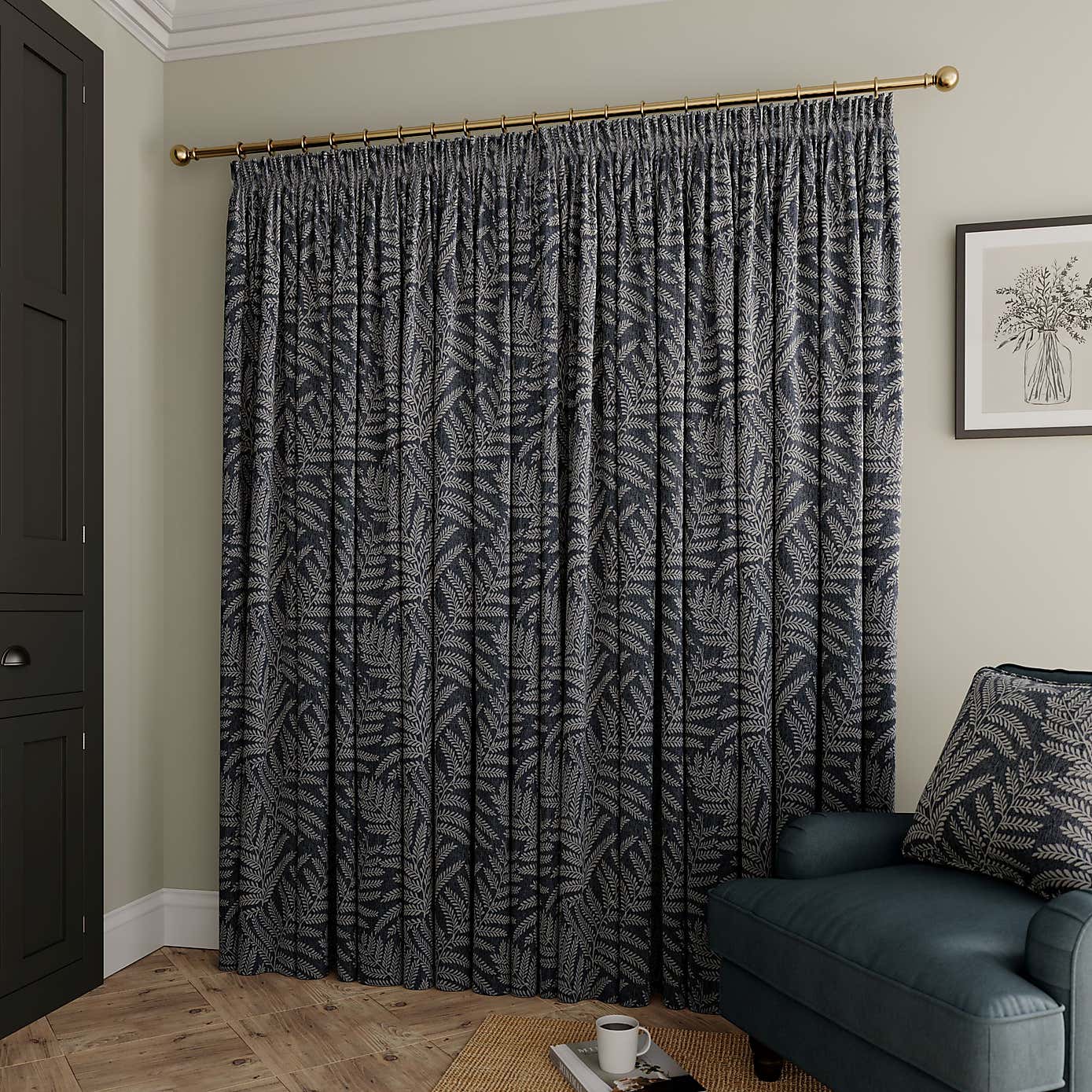 Alderly Pencil Pleat Curtains