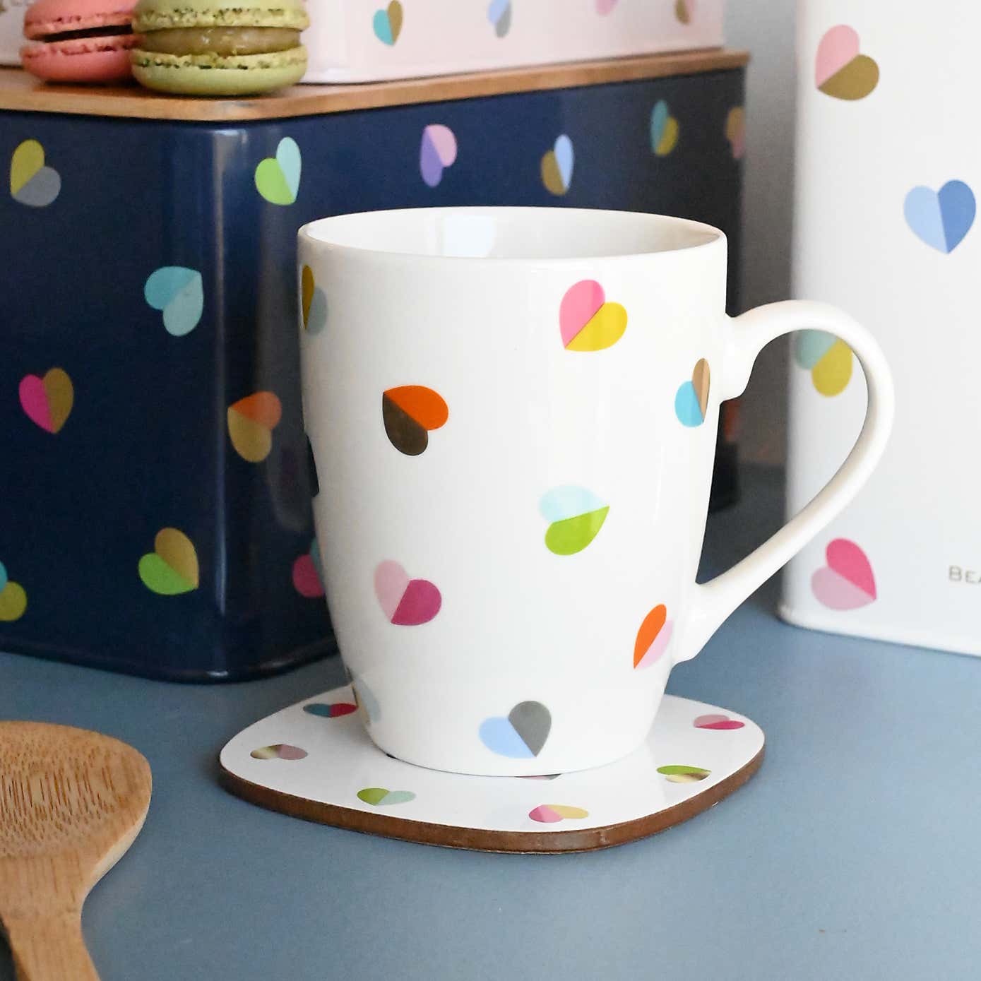 Mini Confetti Set of 4 Coasters in Drawer Gift Box