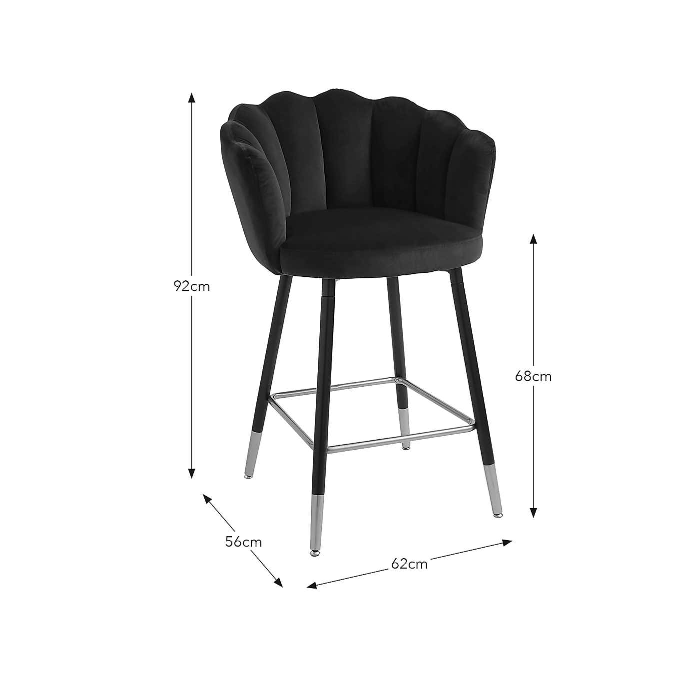 Vivian Velvet Bar Stool