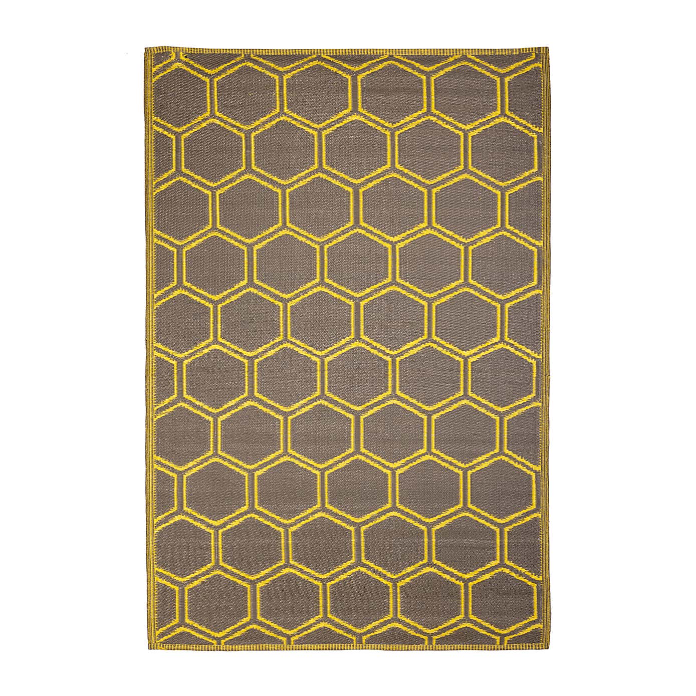 Fallen Fruits Honeycomb Outdoor Rug