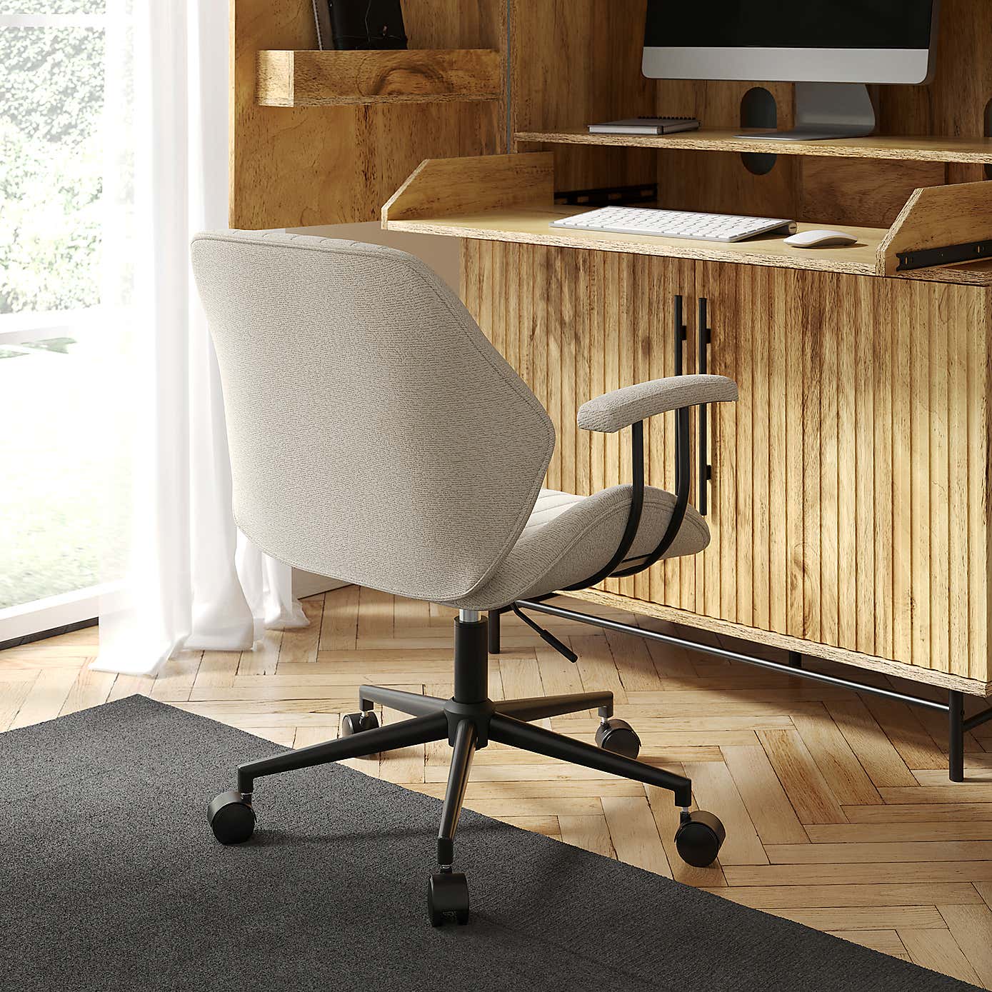 Clement Boucle Fabric Office Chair