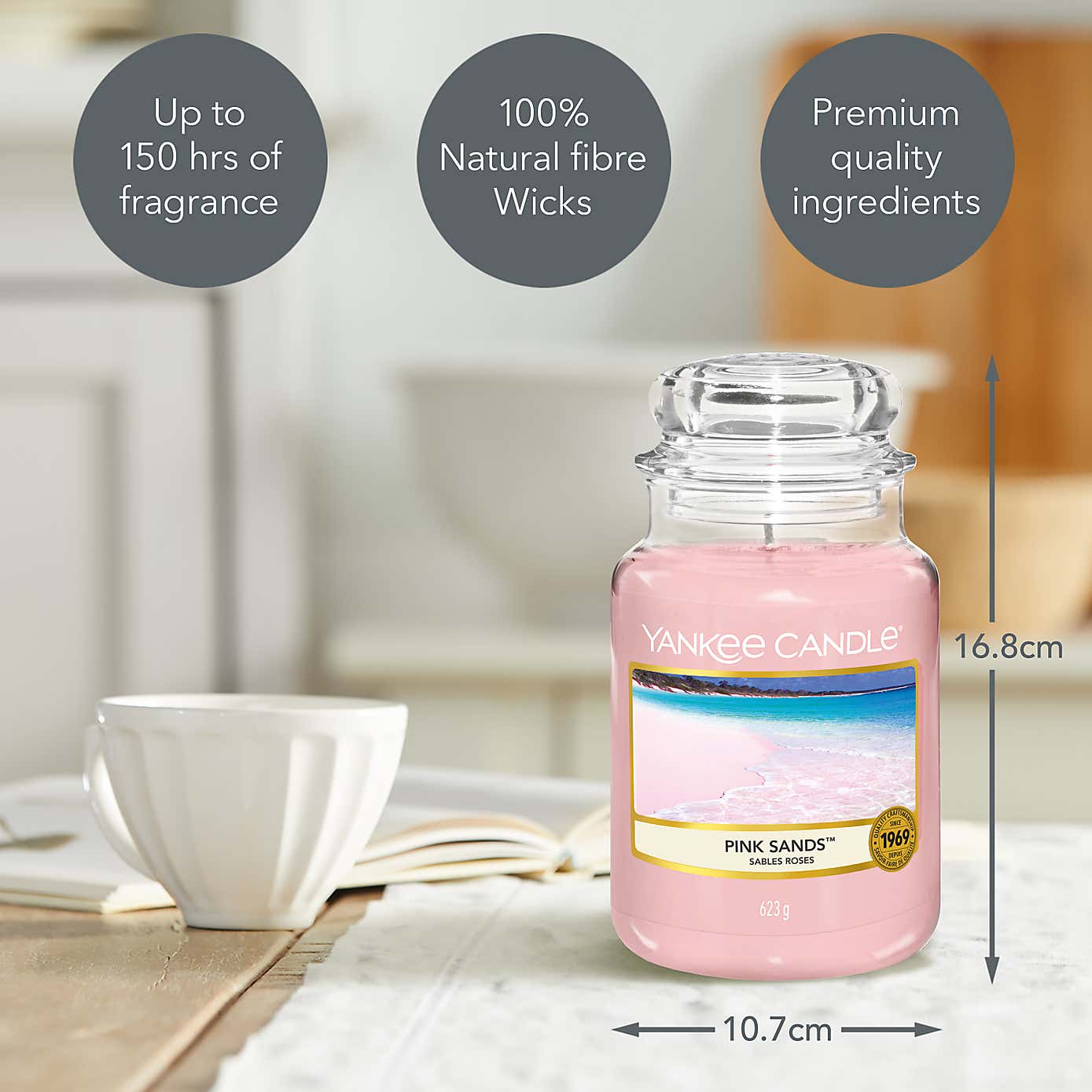 Yankee Candle Pink Sands Original Large Jar Candle