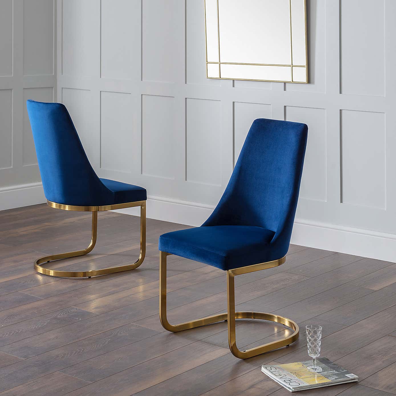 Vittoria Set of 2 Cantilever Dining Chairs