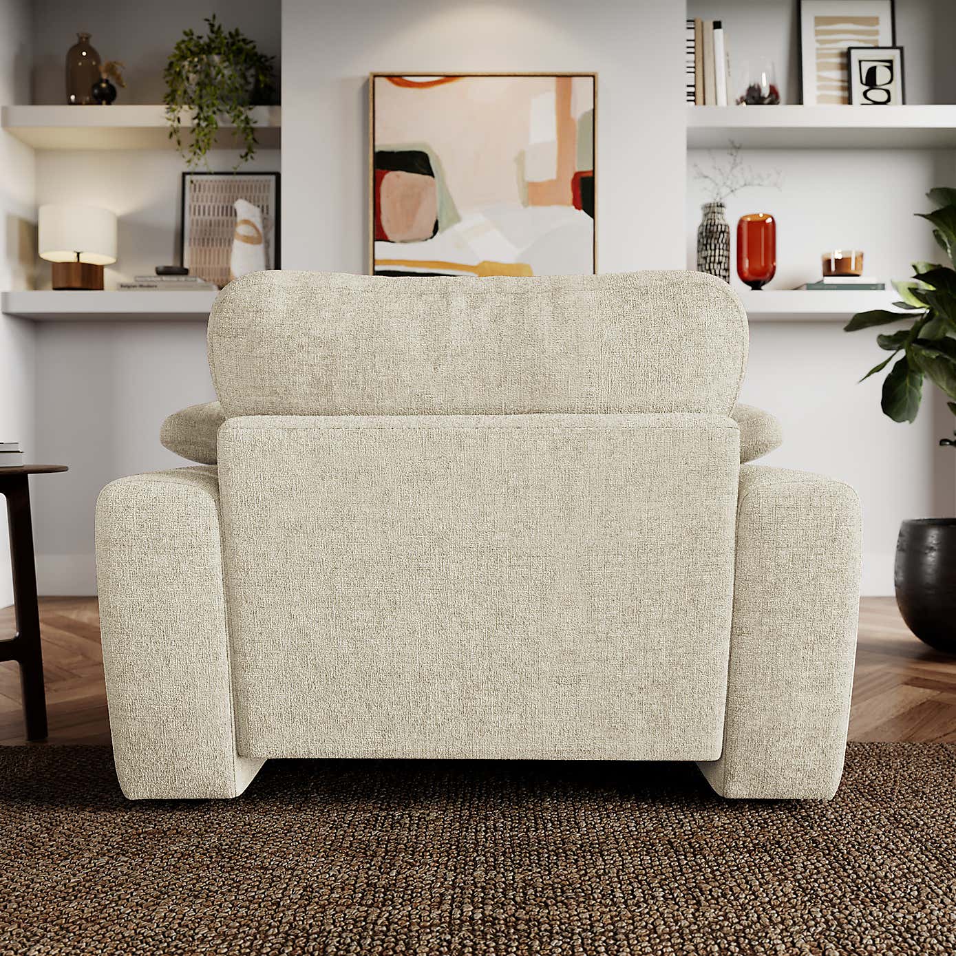 Magnus Soft Textured Chenille Snuggle Sofa