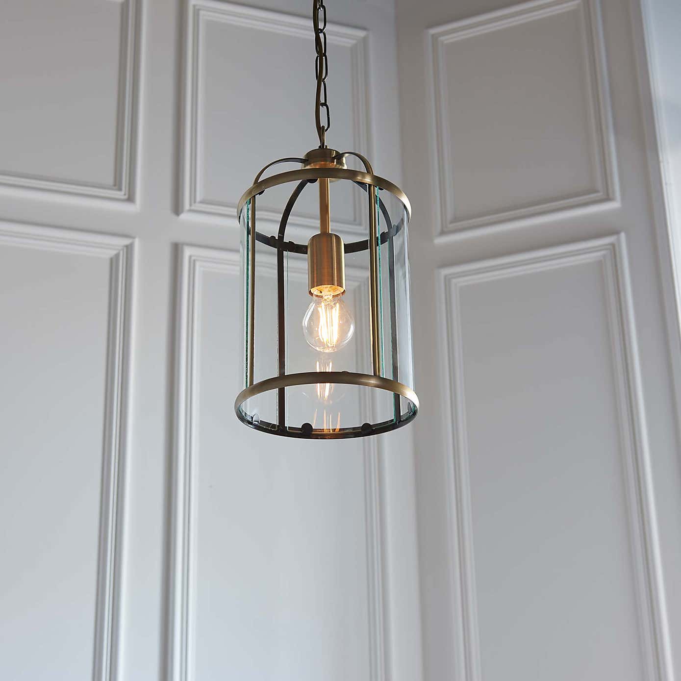 Vogue Lambeth Glass Pendant Ceiling Fitting