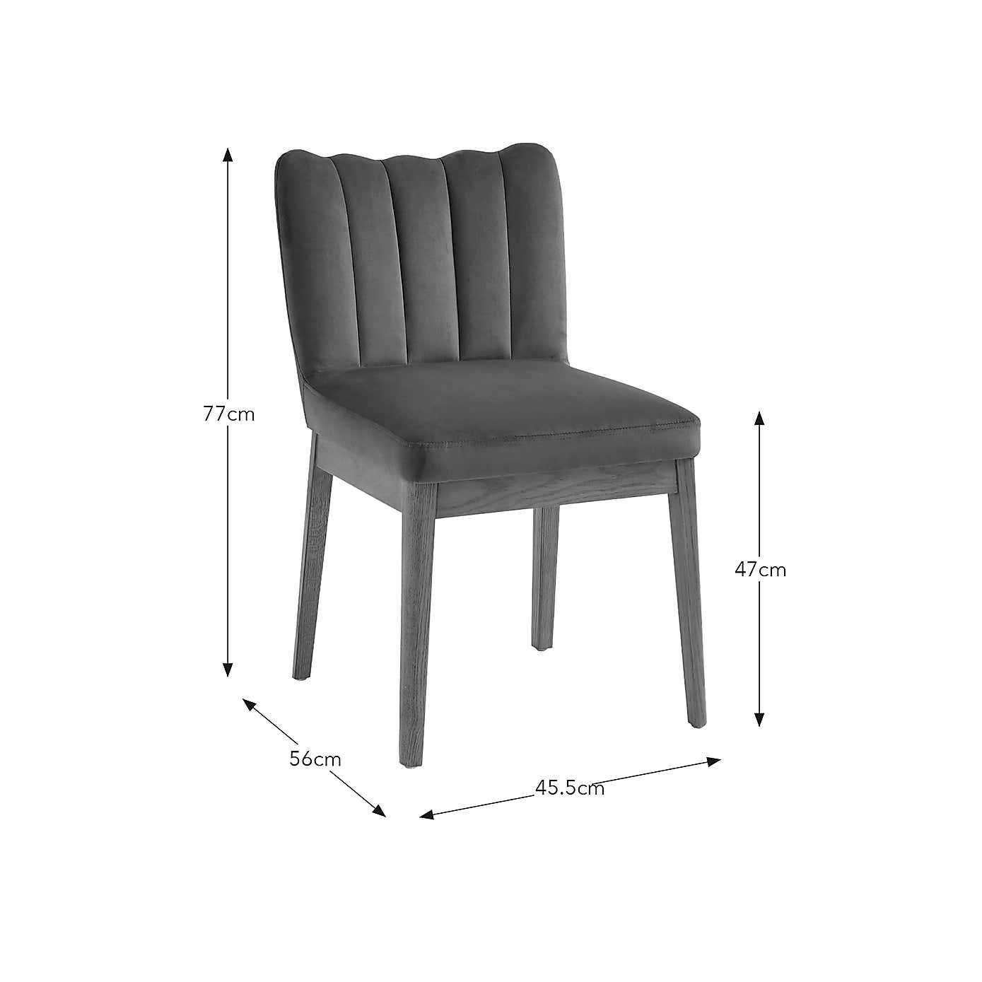 Delilah Dining Chair, Velvet