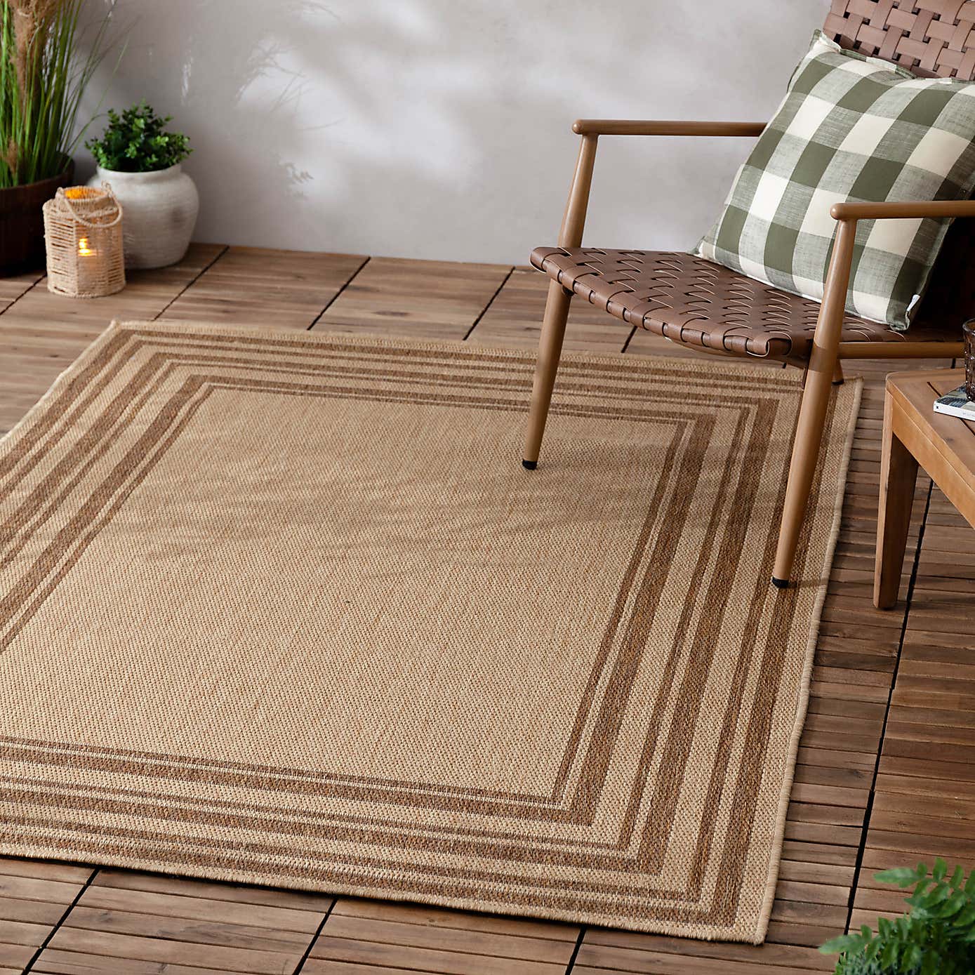 Yard Camber Jute Effect Indoor Outdoor Rug