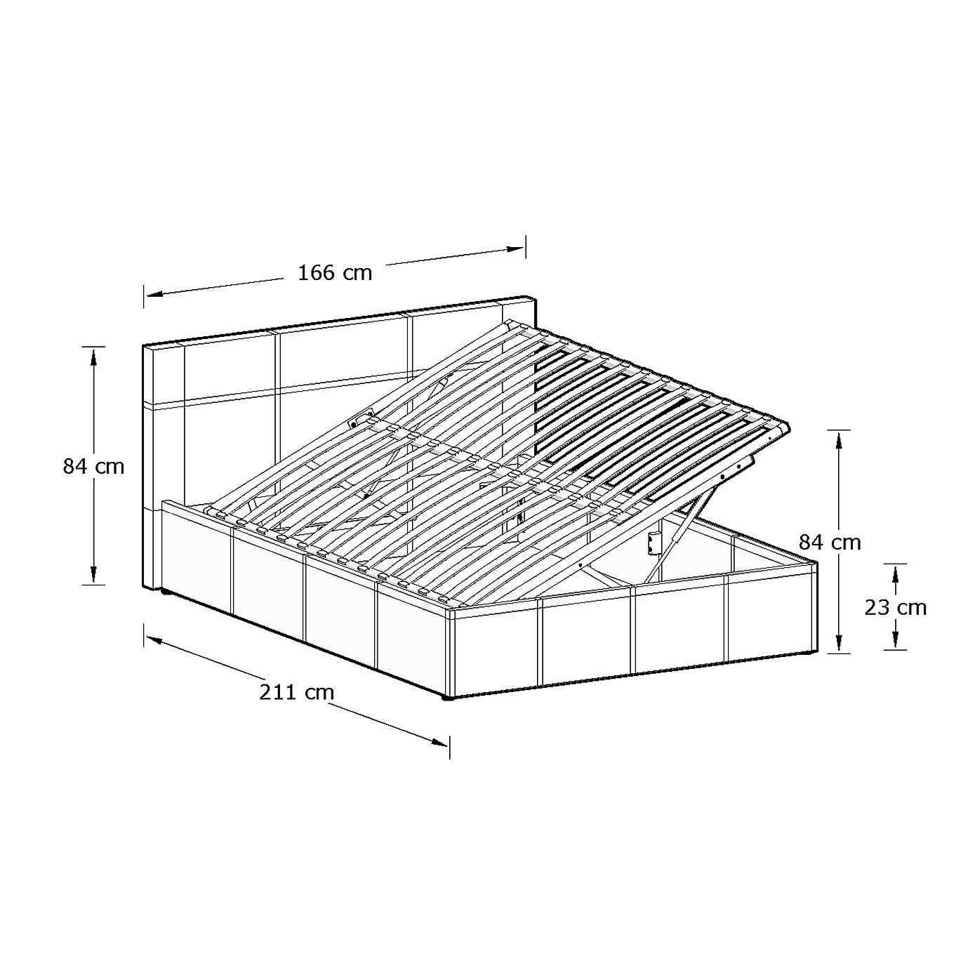 Side Lift Ottoman Bedstead