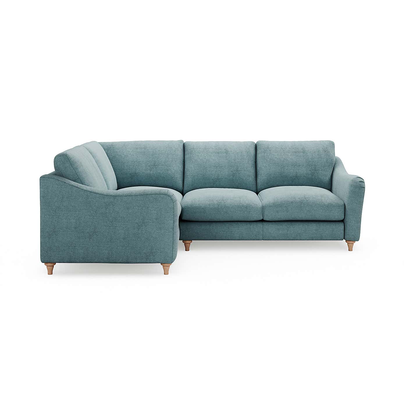 Hattie Tonal Plush Chenille Corner Sofa